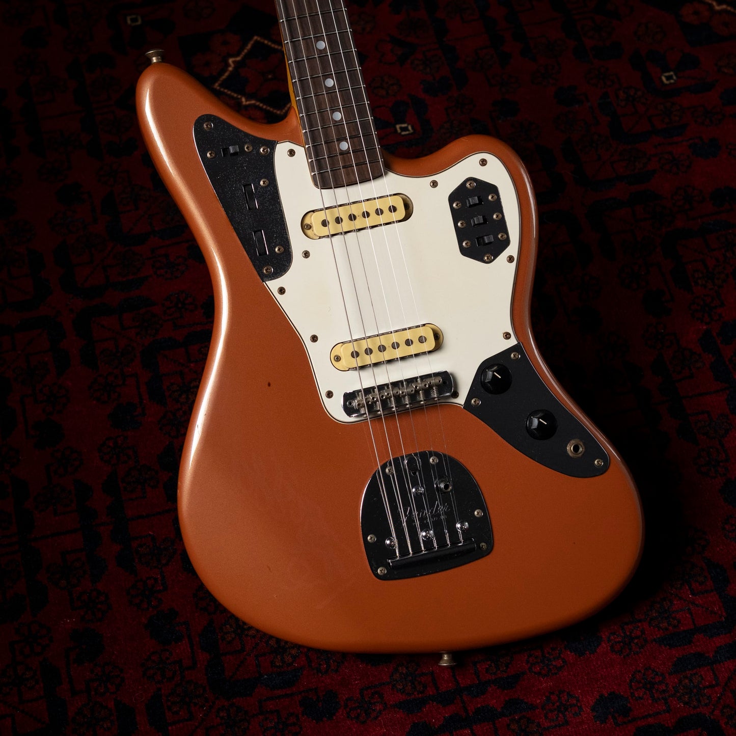 1994 Fender Jaguar JG66-RC MH, Burgundy Mist Metallic (BMT), Matching Headstock, Alder