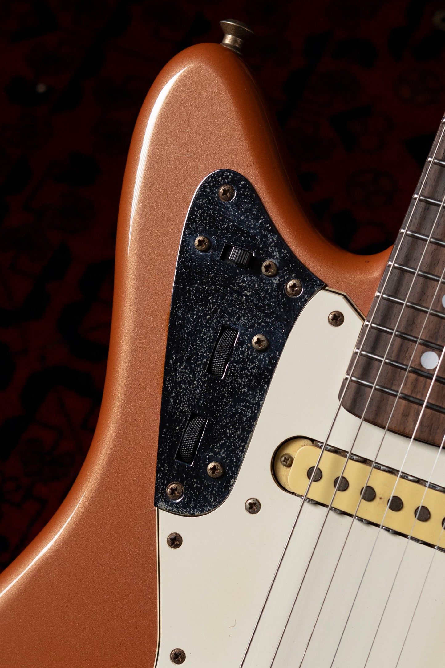 1994 Fender Jaguar JG66-RC MH, Burgundy Mist Metallic (BMT), Matching Headstock, Alder