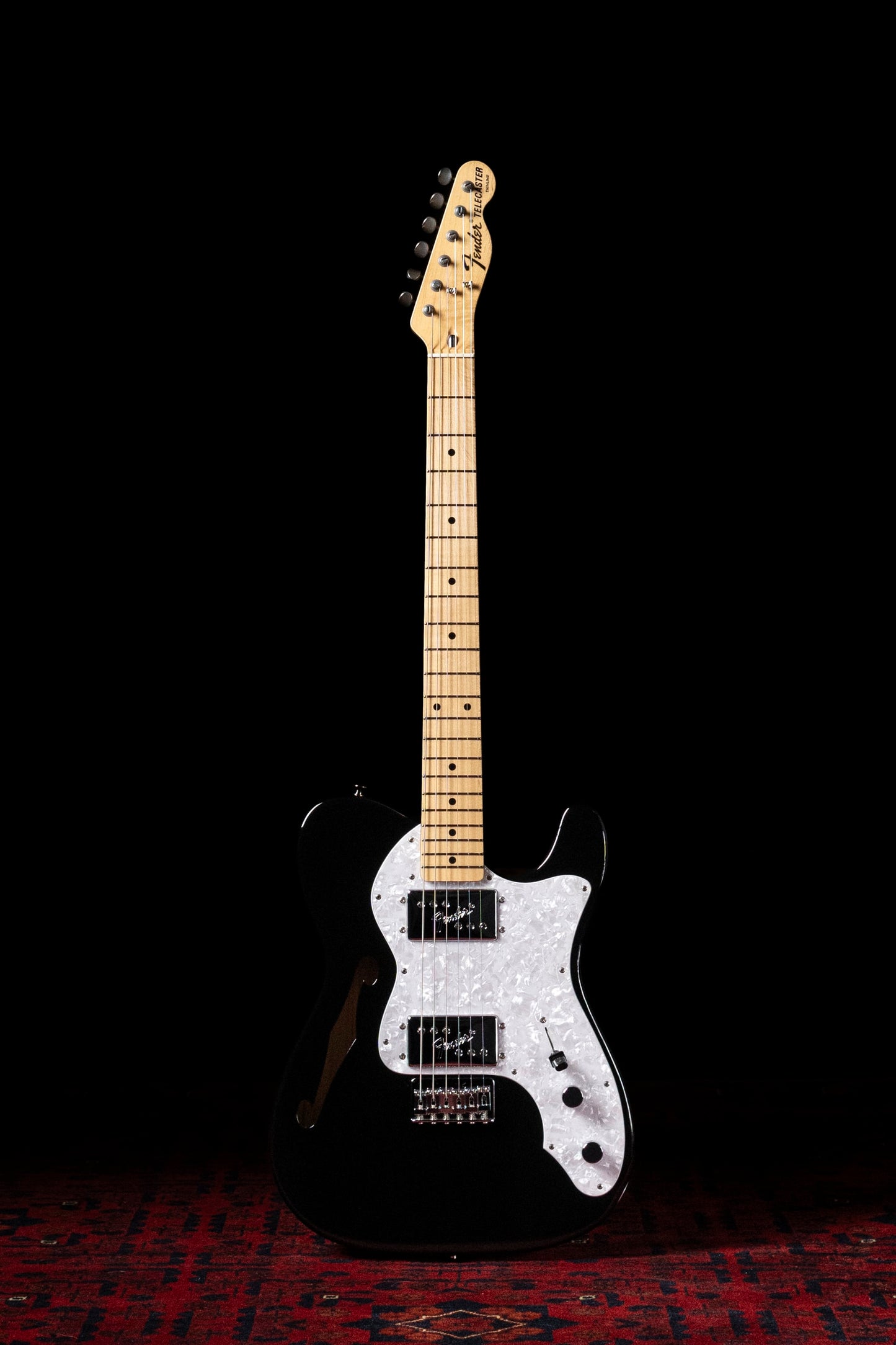 2016 Made in Japan Exclusive Series FSR Classic 70's Telecaster Thinline, Traditional, Black, 7lbs, Ash
