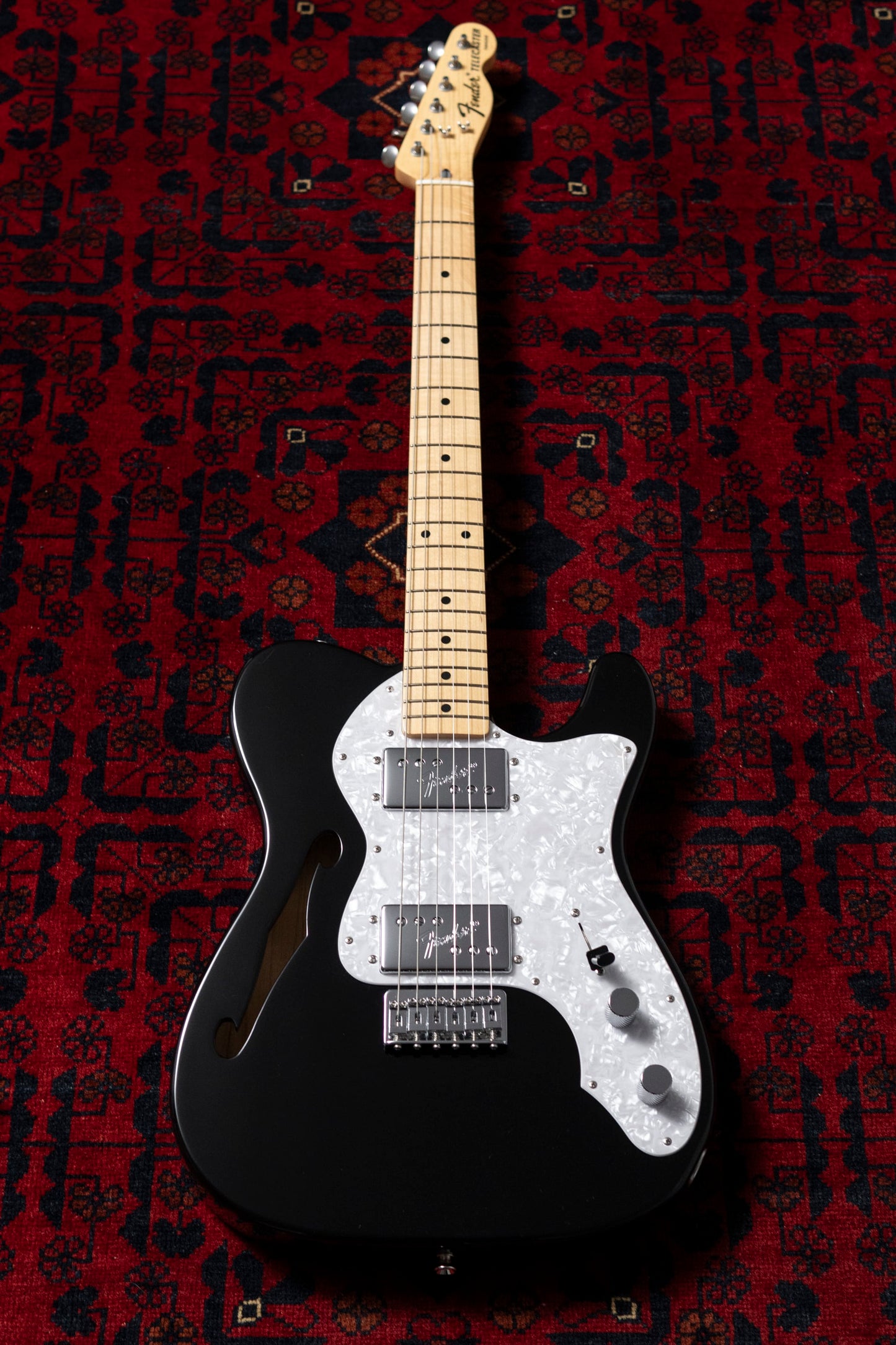 2016 Made in Japan Exclusive Series FSR Classic 70's Telecaster Thinline, Traditional, Black, 7lbs, Ash