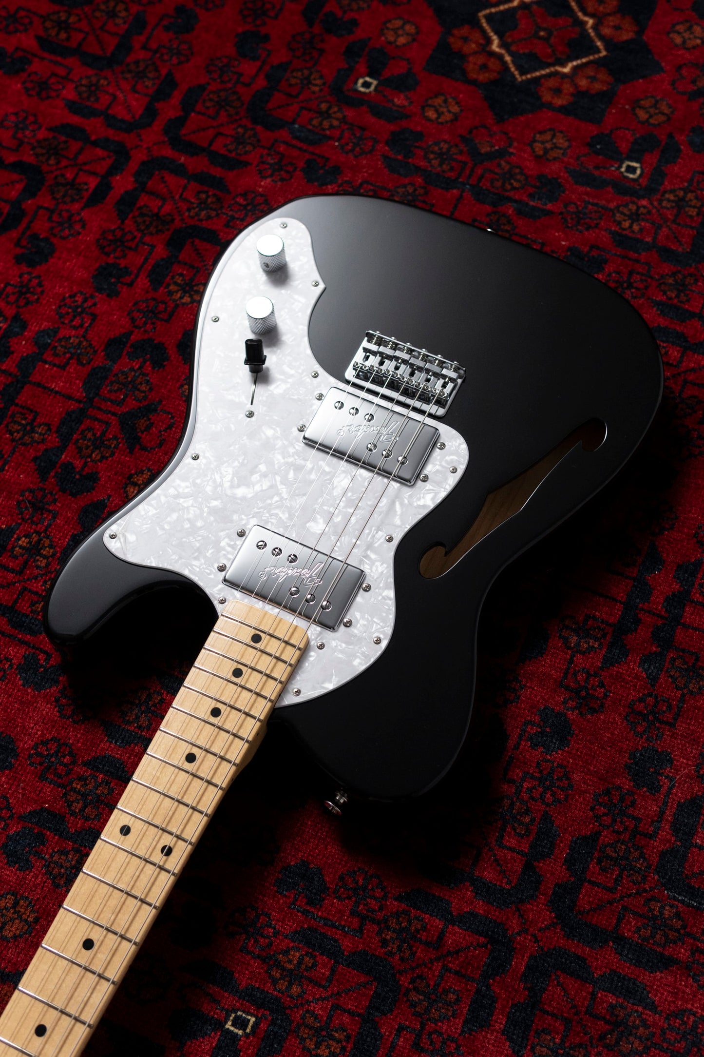 2016 Made in Japan Exclusive Series FSR Classic 70's Telecaster Thinline, Traditional, Black, 7lbs, Ash