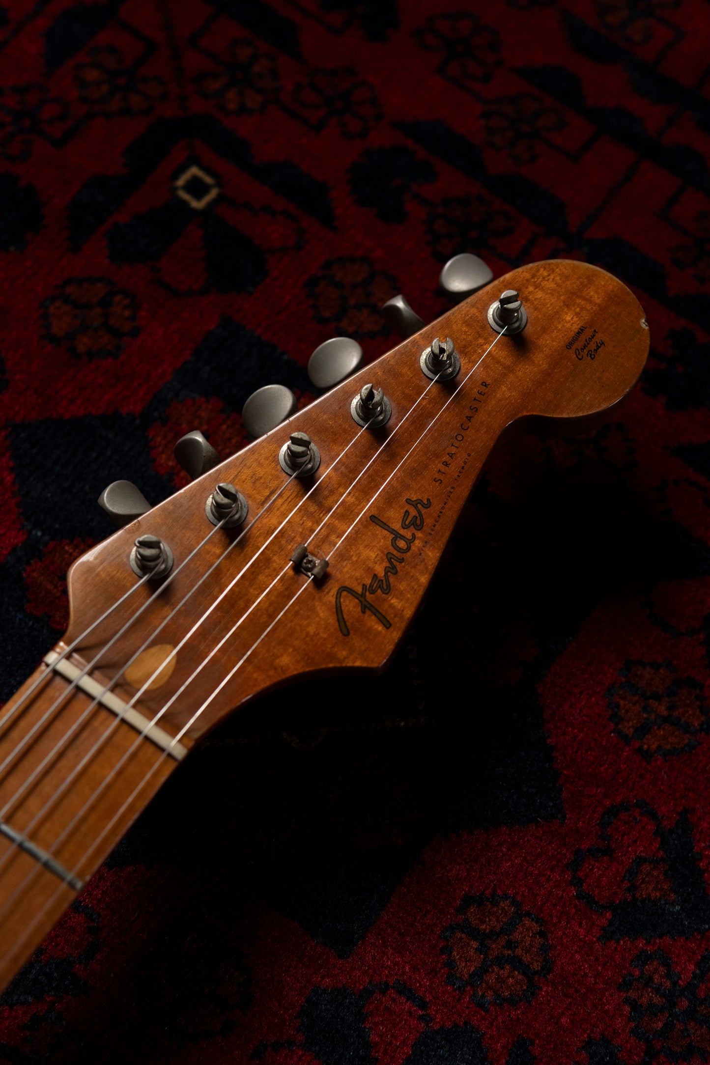 1983 Fender "JV" ST57-115 '57 Stratocaster, Mahogany Neck & Koa Body, USA Fullerton Pickups