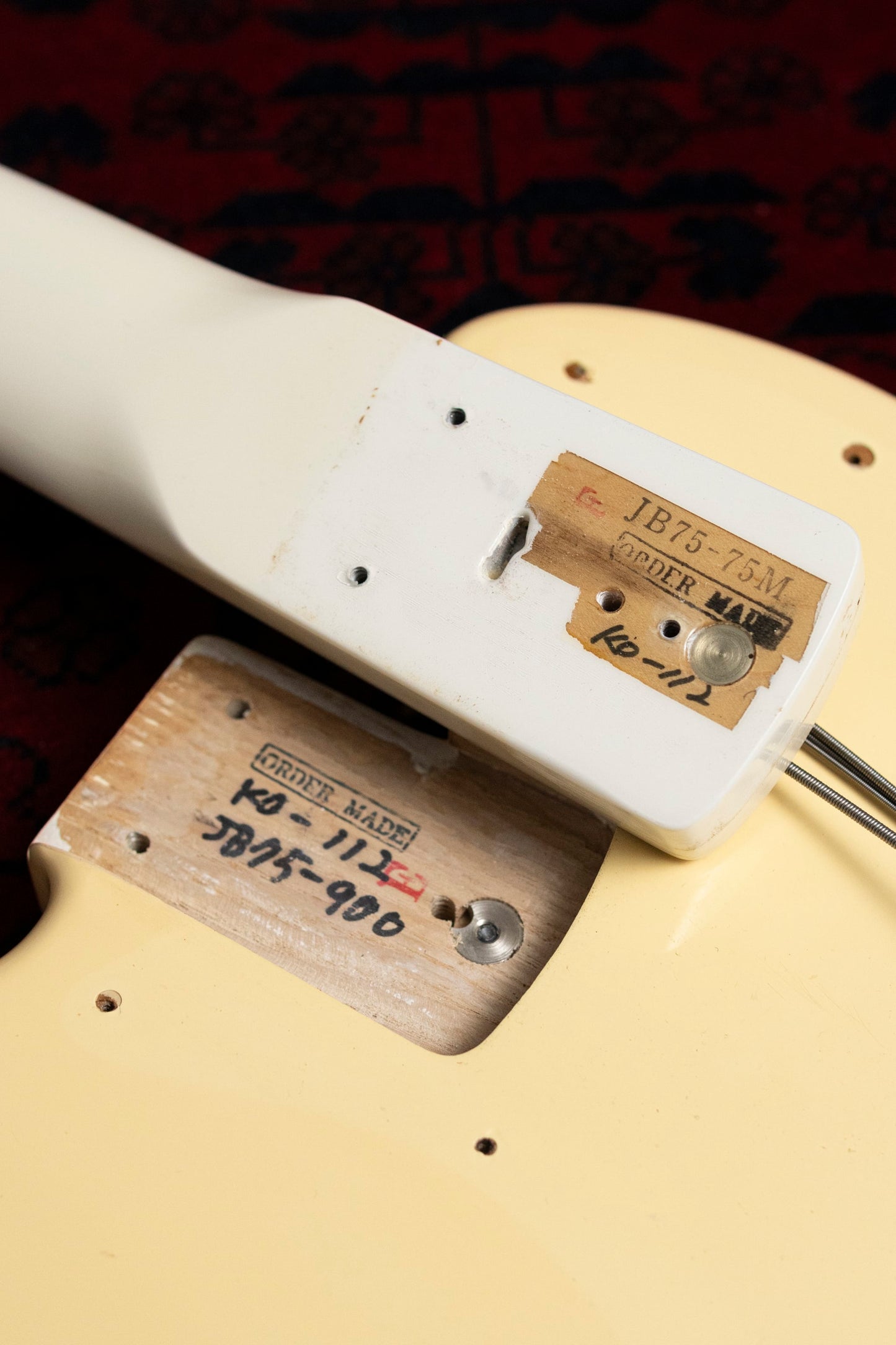 1989 Fender "Order Made" JB75-900 Jazz Bass, Gold Hardware, Fully Painted White