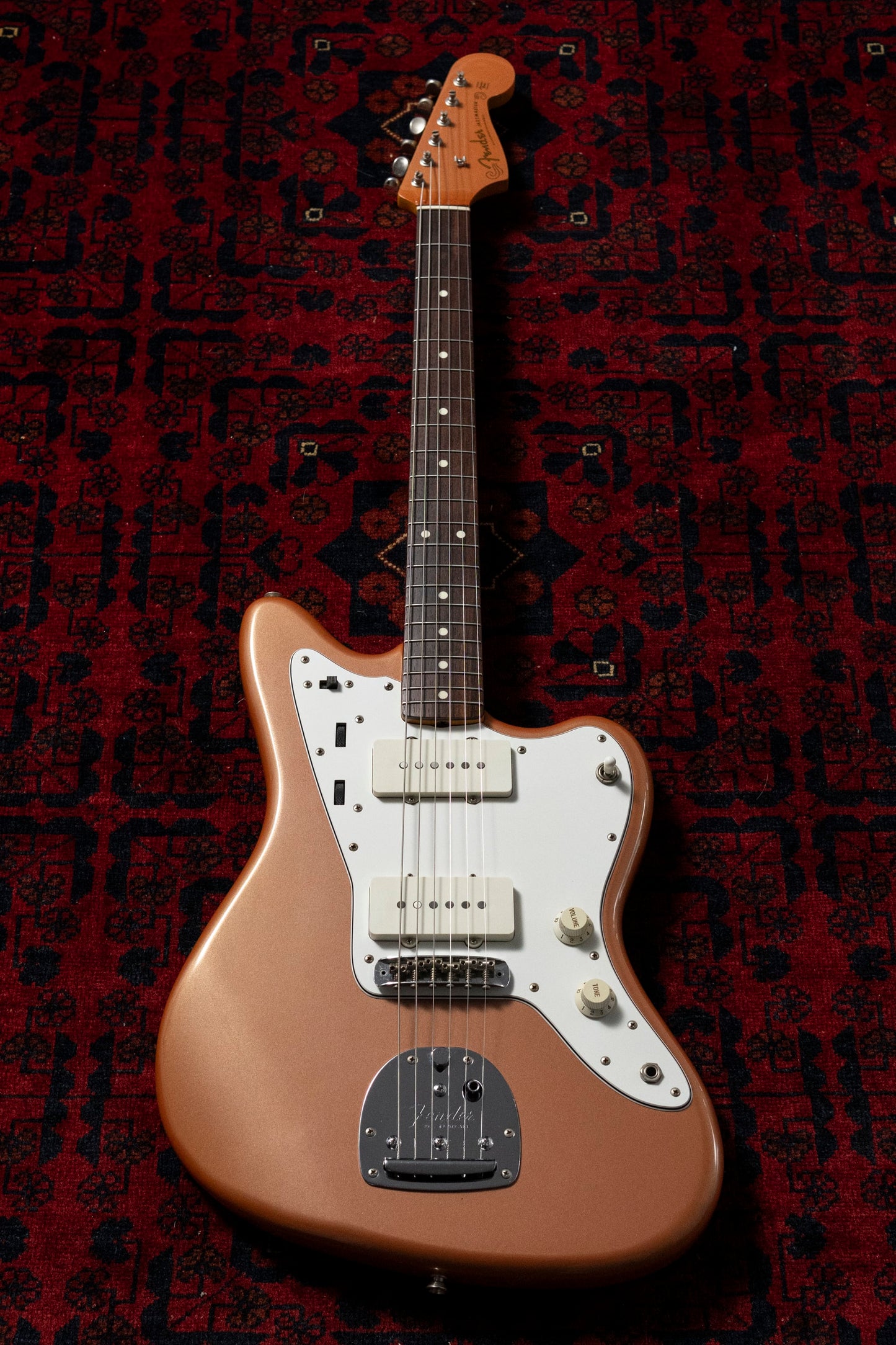 1994 Fender Jazzmaster JM66-RC MH, Burgundy Mist Metallic, Matching Headstock