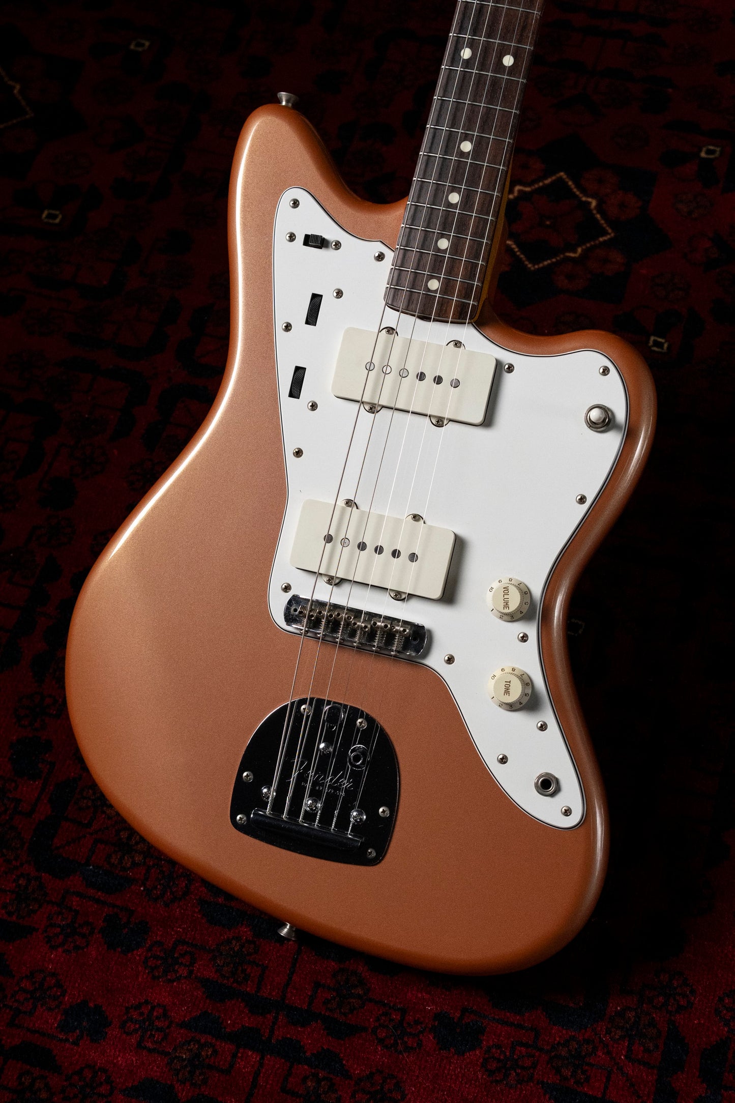 1994 Fender Jazzmaster JM66-RC MH, Burgundy Mist Metallic, Matching Headstock