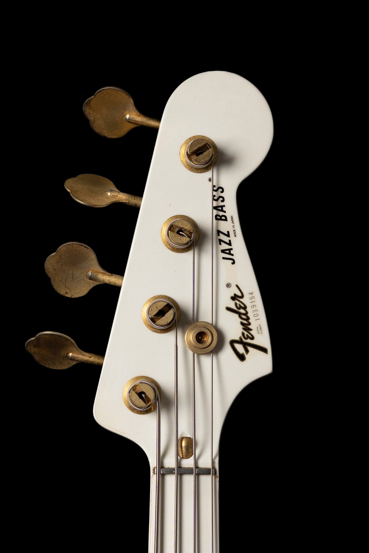 1990 Fender "Order Made" JB75-75 Jazz Bass, Gold Hardware, Fully Painted, White