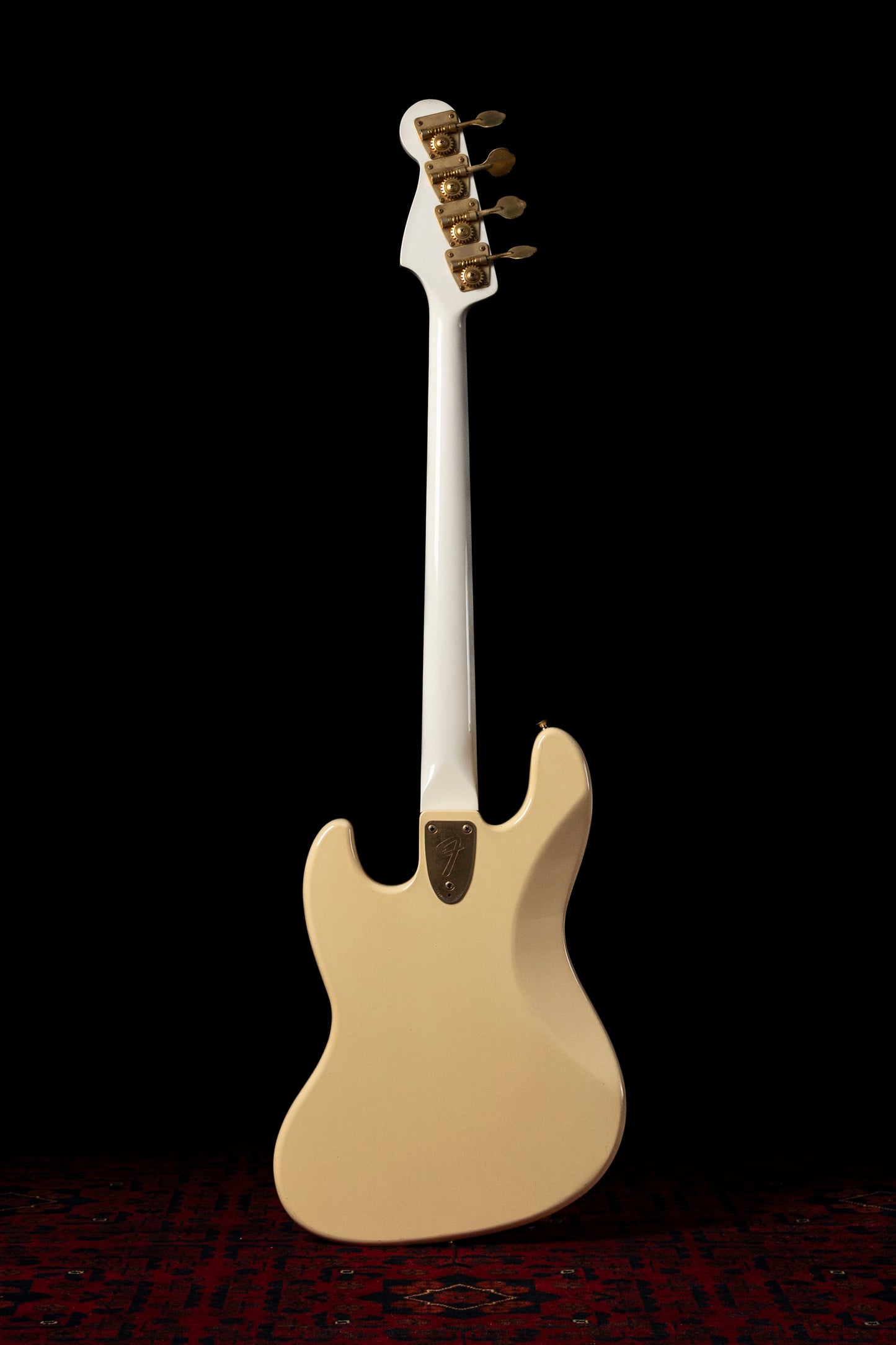 1990 Fender "Order Made" JB75-75 Jazz Bass, Gold Hardware, Fully Painted, White