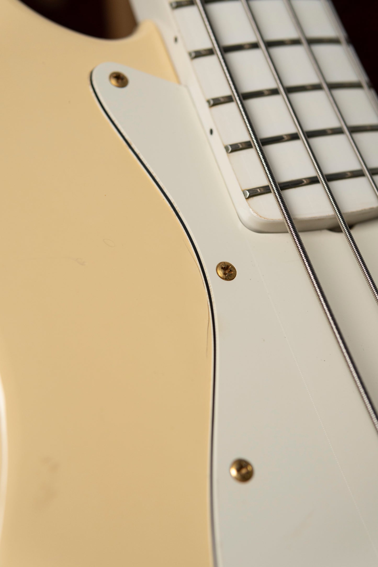 1990 Fender "Order Made" JB75-75 Jazz Bass, Gold Hardware, Fully Painted, White