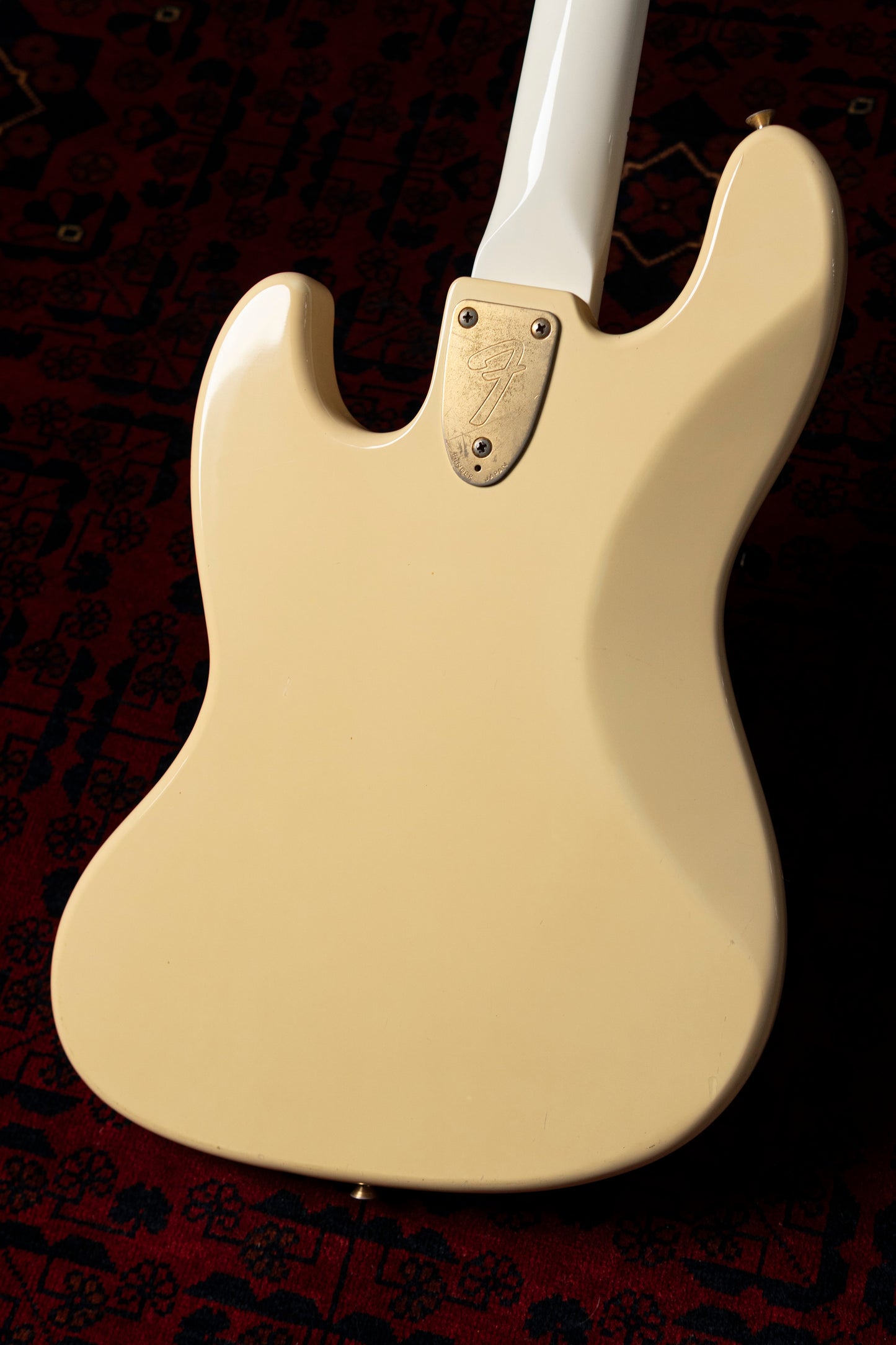 1990 Fender "Order Made" JB75-75 Jazz Bass, Gold Hardware, Fully Painted, White