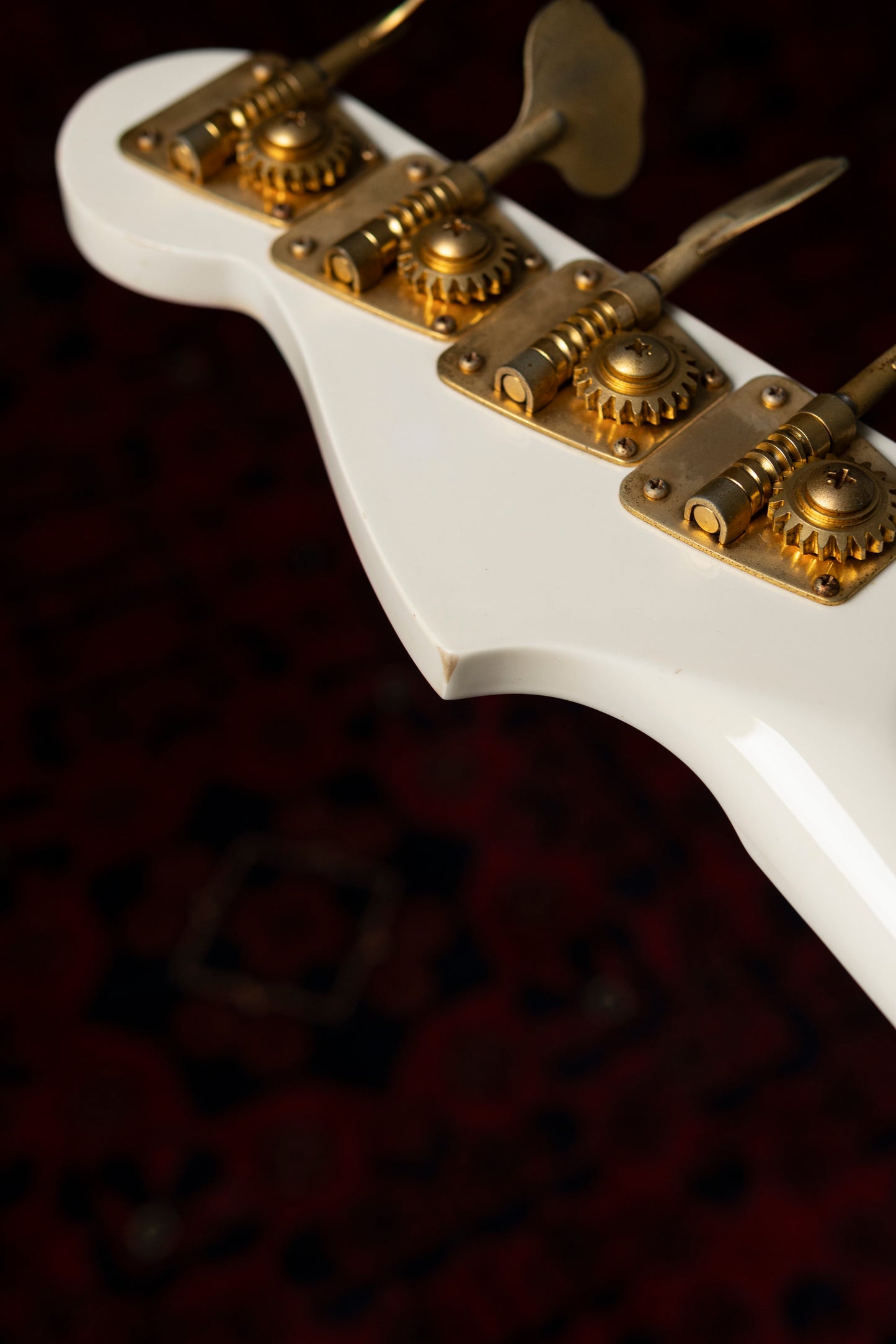 1990 Fender "Order Made" JB75-75 Jazz Bass, Gold Hardware, Fully Painted, White