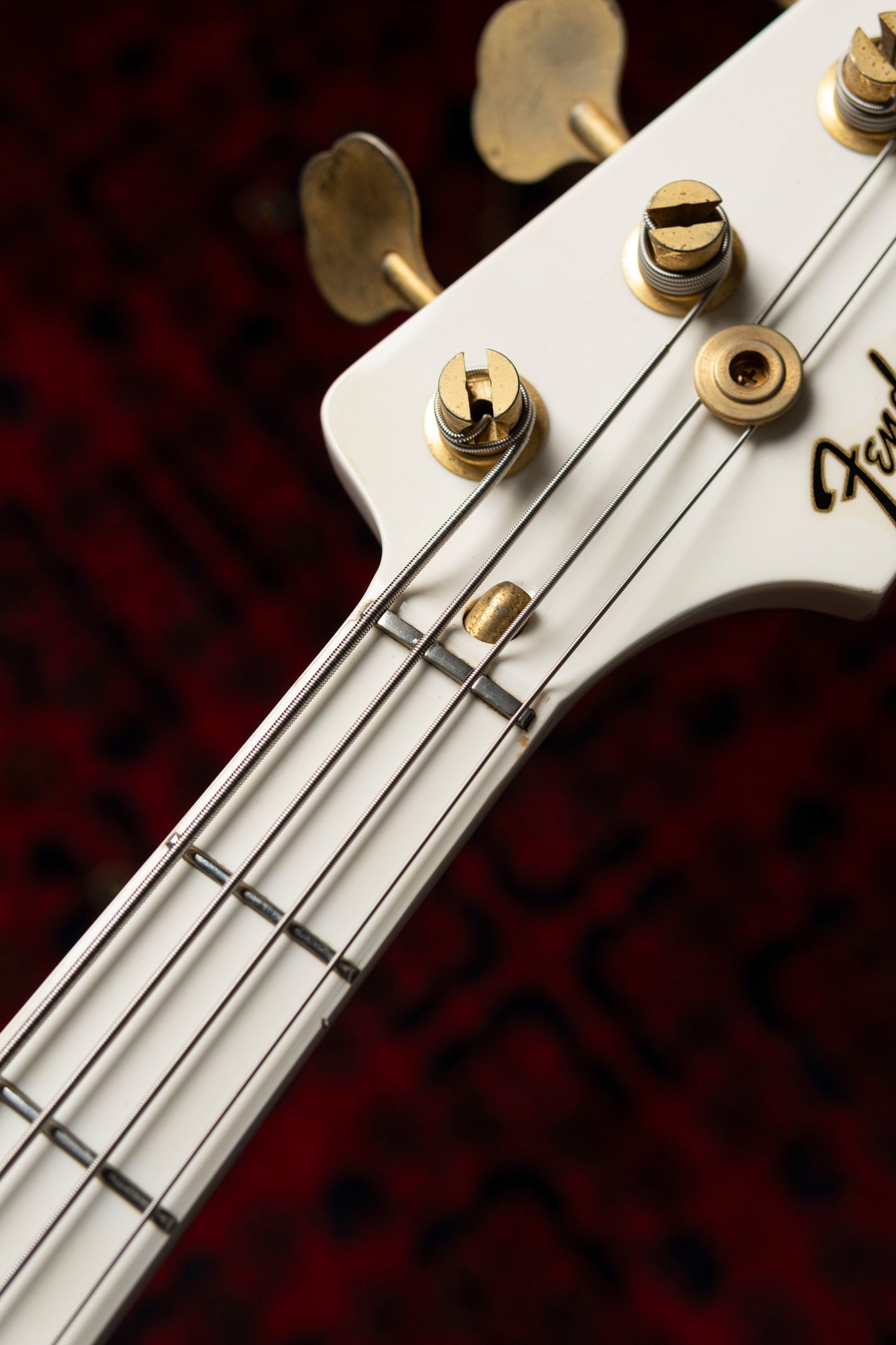 1990 Fender "Order Made" JB75-75 Jazz Bass, Gold Hardware, Fully Painted, White