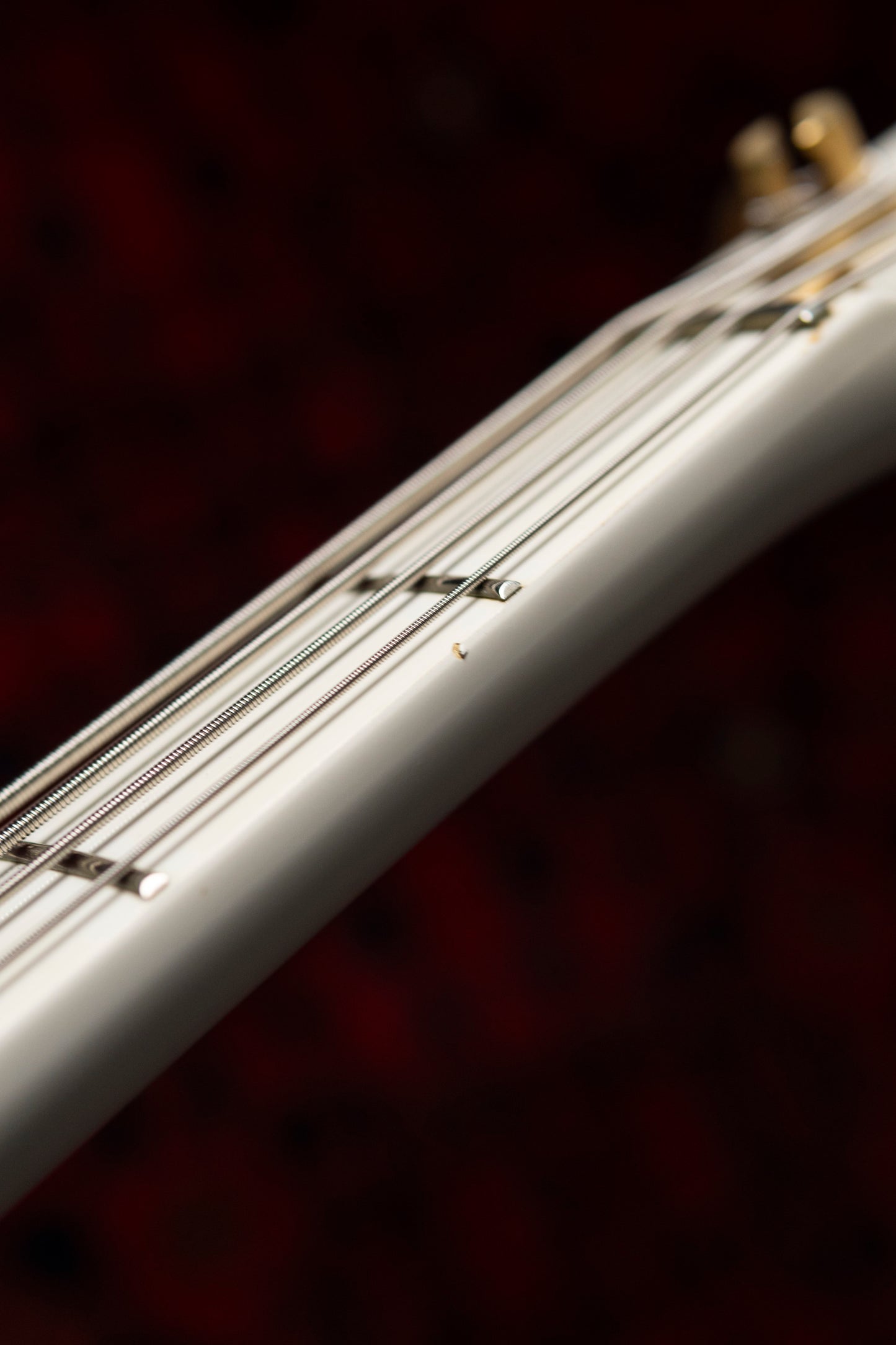 1990 Fender "Order Made" JB75-75 Jazz Bass, Gold Hardware, Fully Painted, White