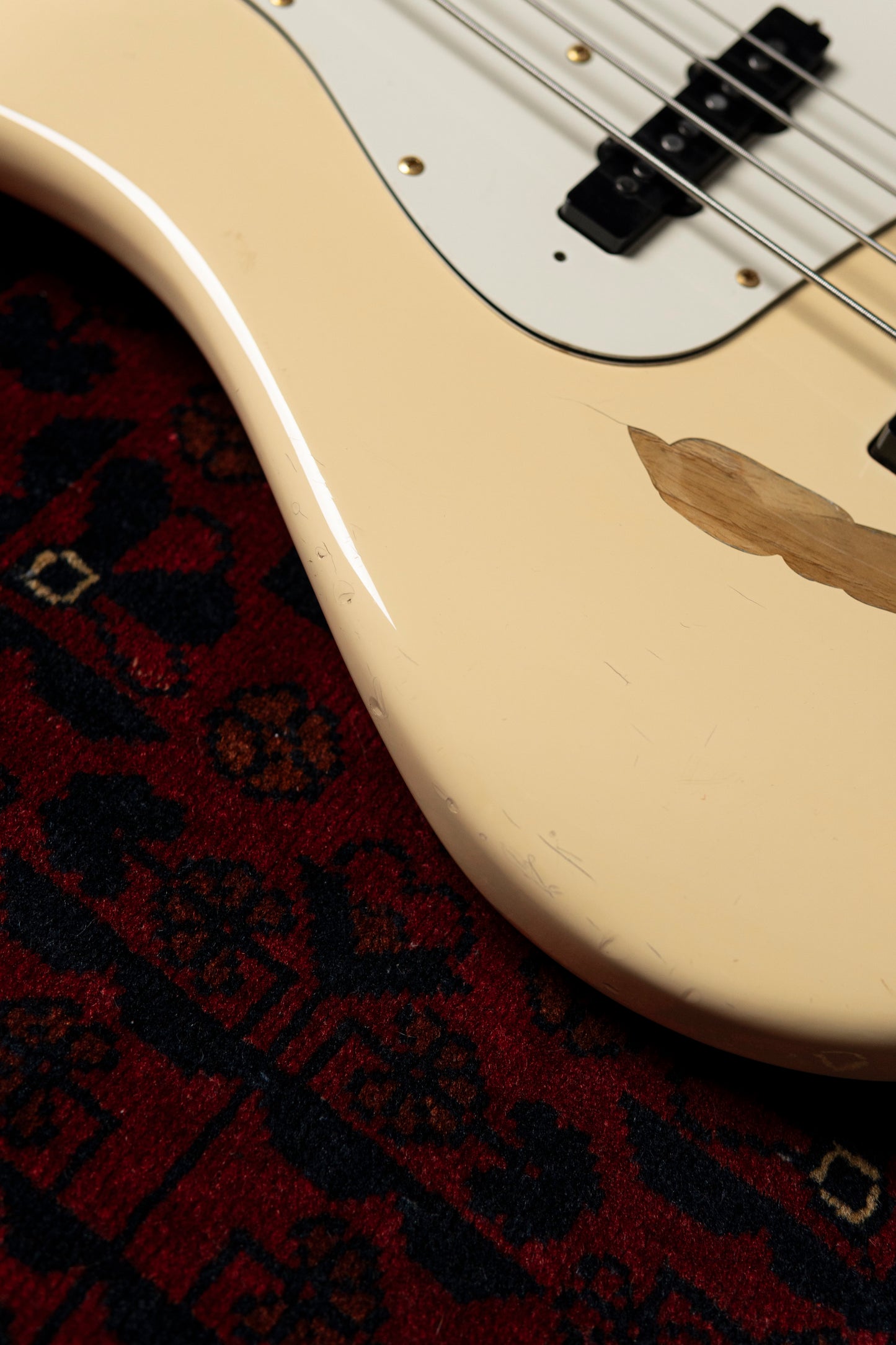 1990 Fender "Order Made" JB75-75 Jazz Bass, Gold Hardware, Fully Painted, White