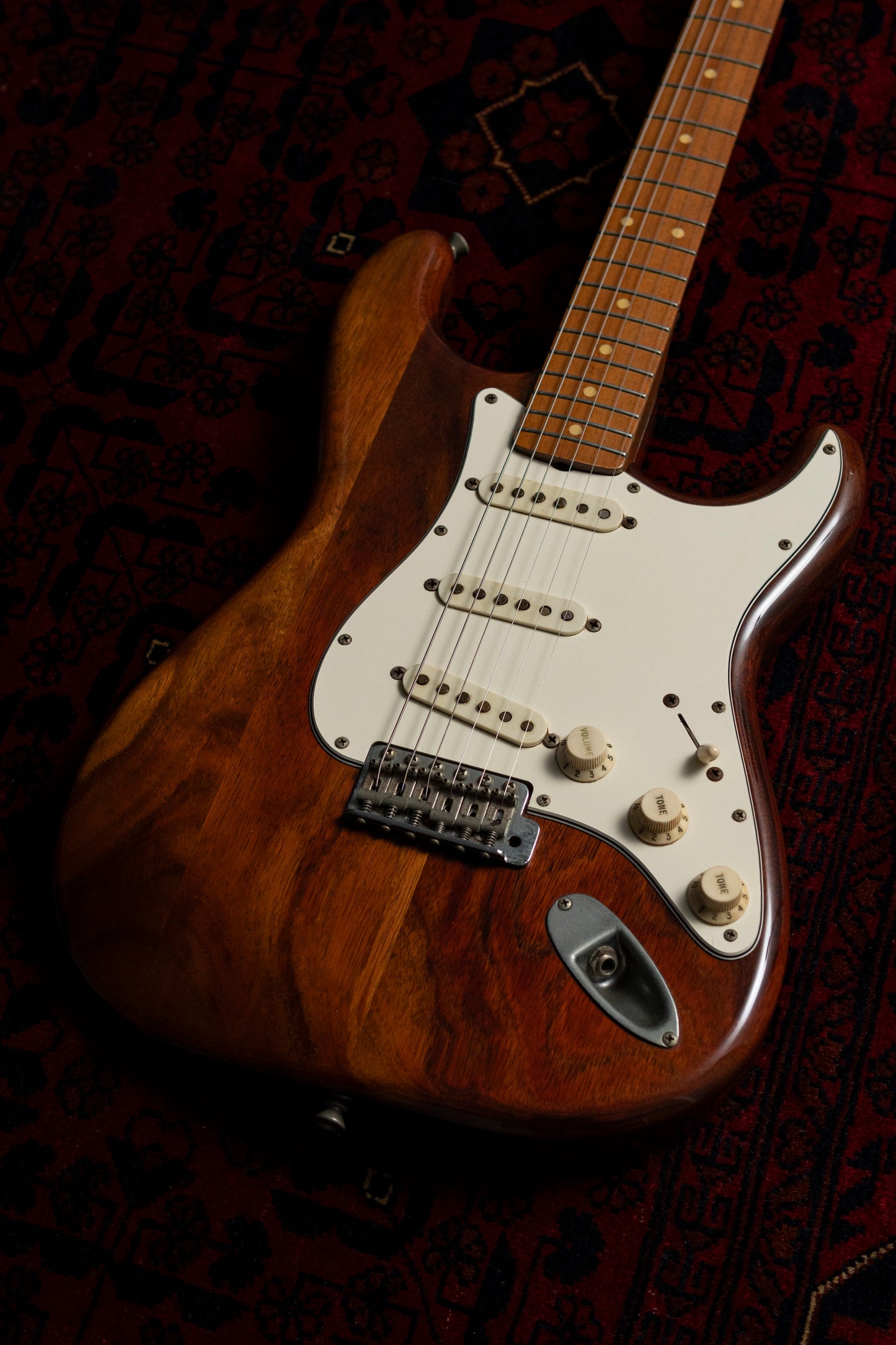 1983 Fender "JV" ST57-115 '57 Stratocaster, Mahogany Neck & Koa Body, USA Fullerton Pickups