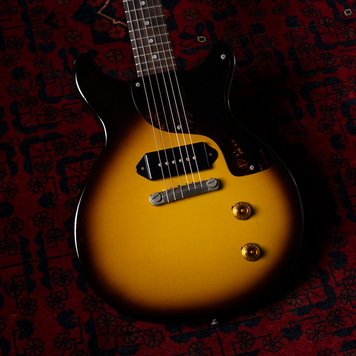1994 Orville Les Paul Junior Double Cut, 6.7lbs, Tobacco Sunburst, P90, LPJ-D65