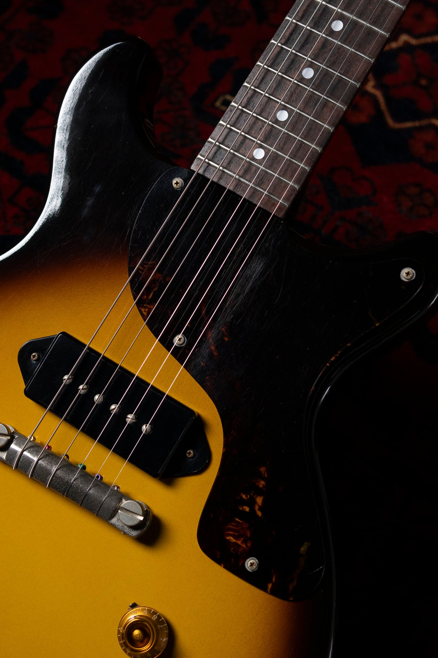 1994 Orville Les Paul Junior Double Cut, 6.7lbs, Tobacco Sunburst, P90, LPJ-D65