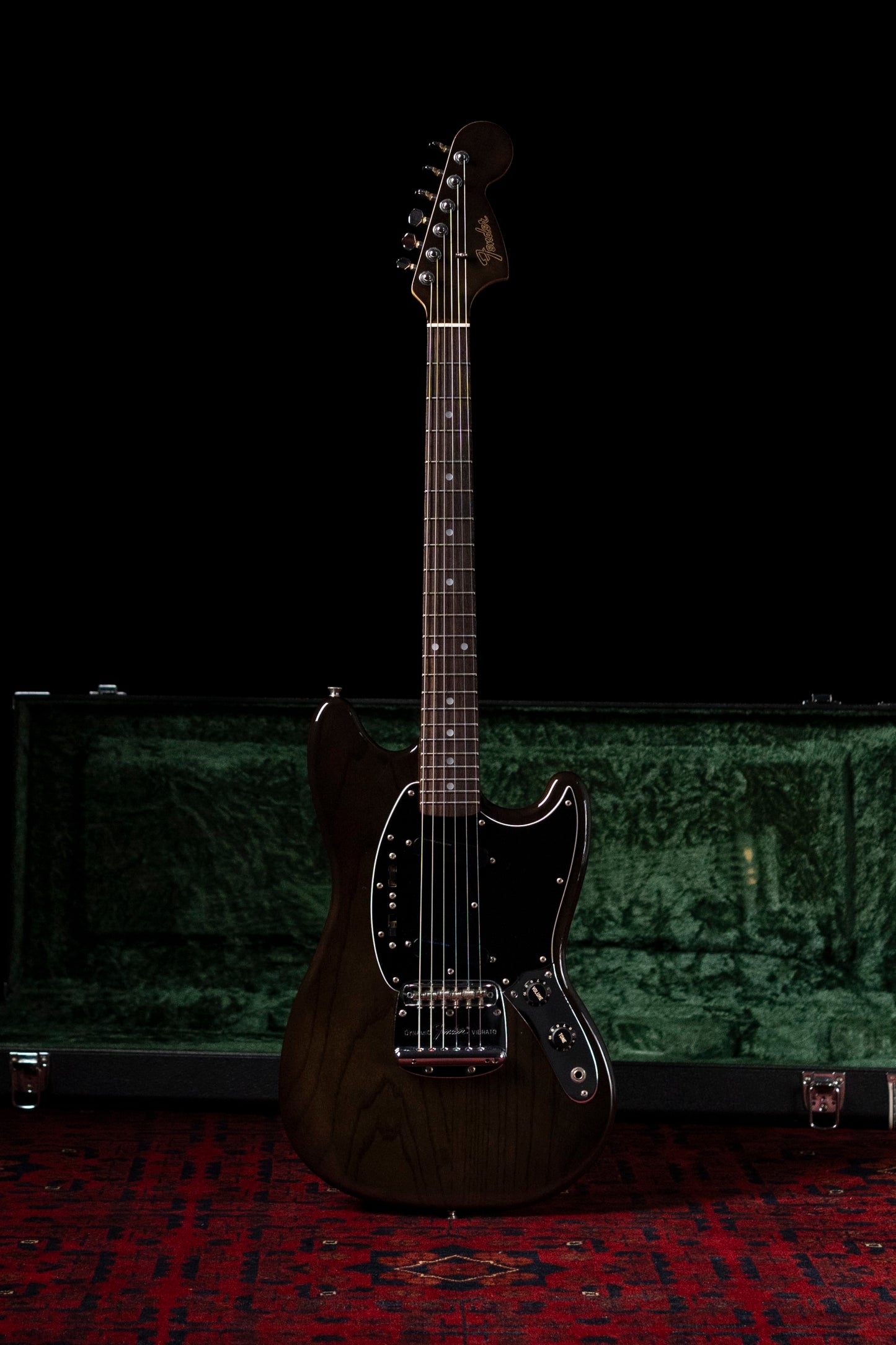 1994 Fender MG69-120 Custom Edition, Yamano Order, See-Through Black, Matching Headstock, Lace Sensor