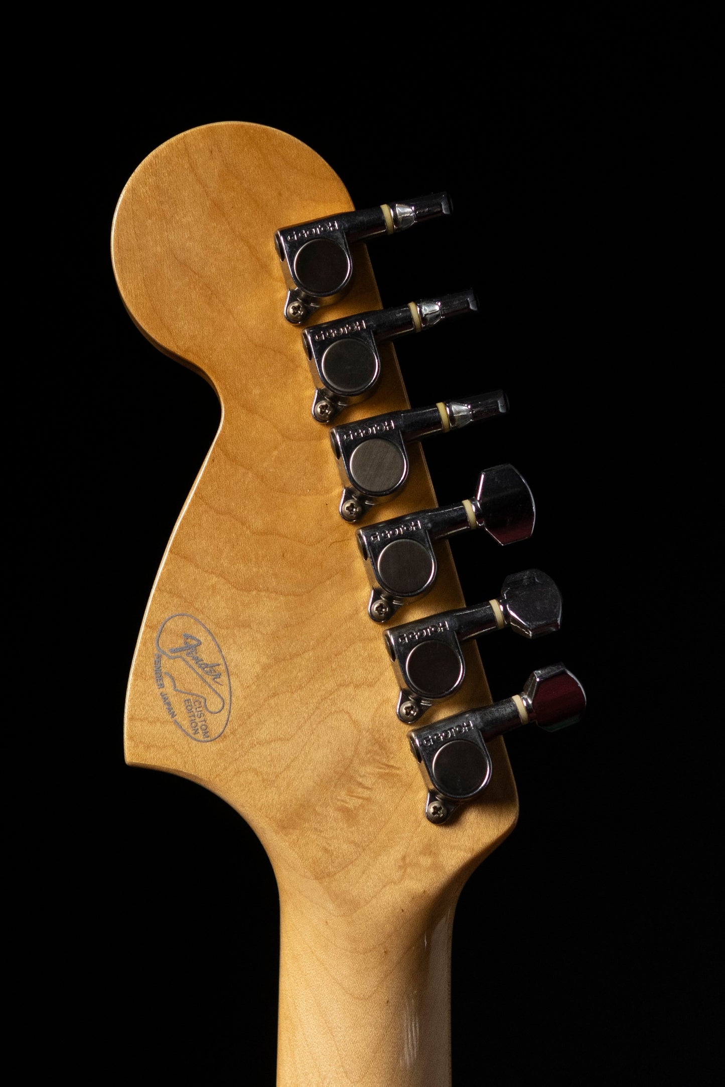 1994 Fender MG69-120 Custom Edition, Yamano Order, See-Through Black, Matching Headstock, Lace Sensor
