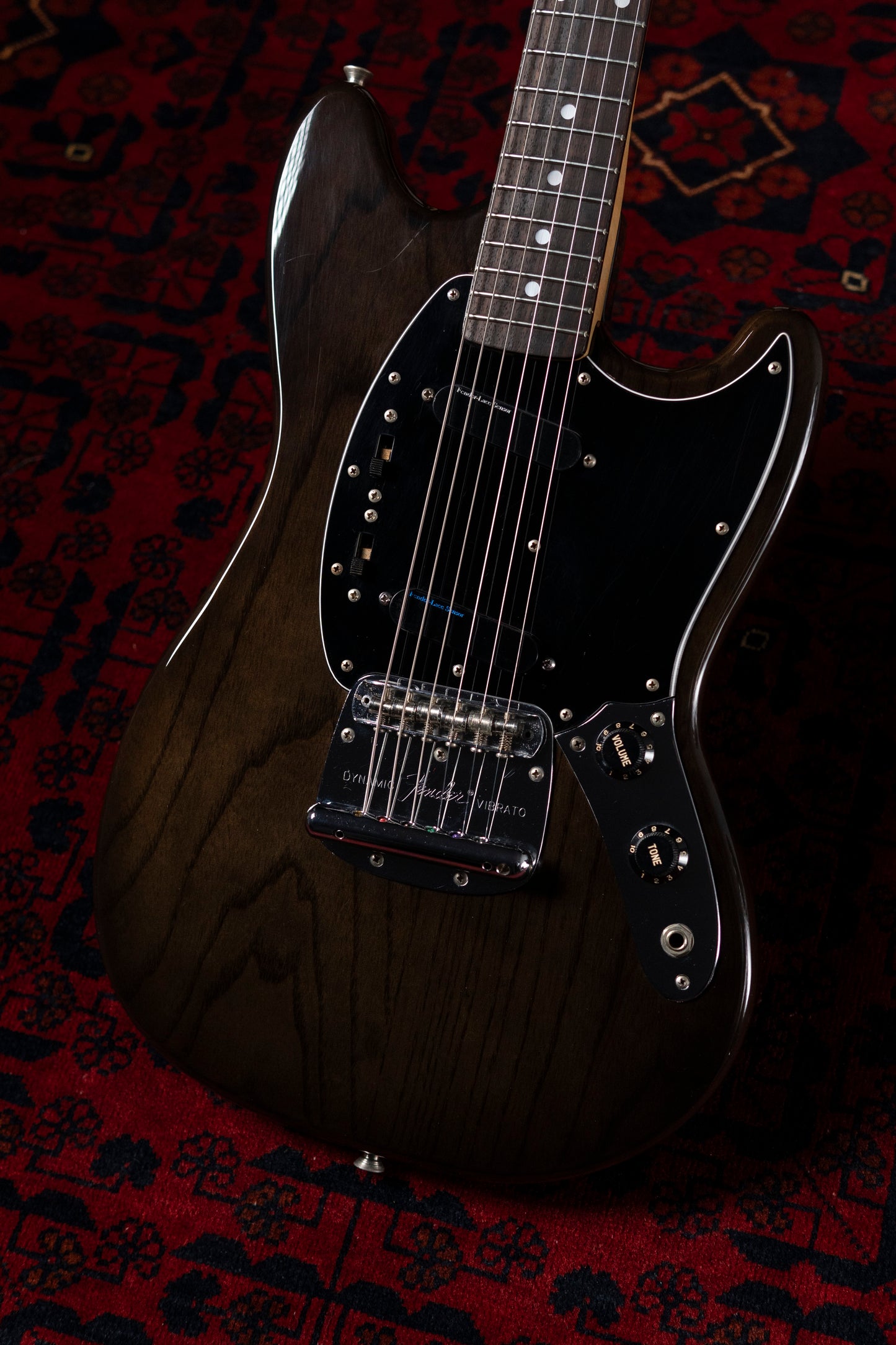 1994 Fender MG69-120 Custom Edition, Yamano Order, See-Through Black, Matching Headstock, Lace Sensor