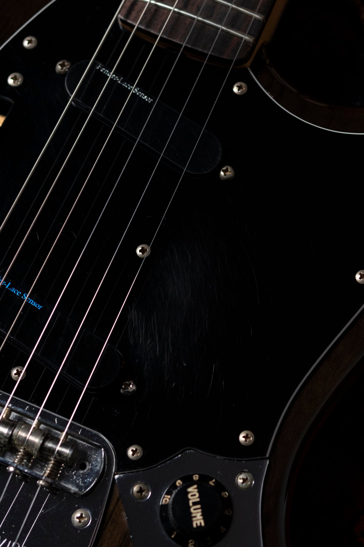 1994 Fender MG69-120 Custom Edition, Yamano Order, See-Through Black, Matching Headstock, Lace Sensor