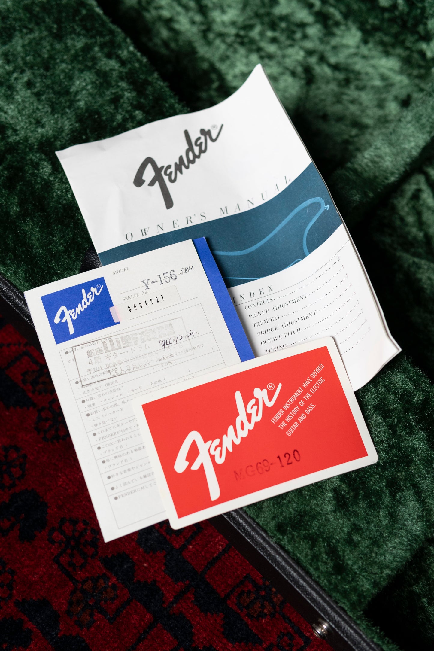 1994 Fender MG69-120 Custom Edition, Yamano Order, See-Through Black, Matching Headstock, Lace Sensor