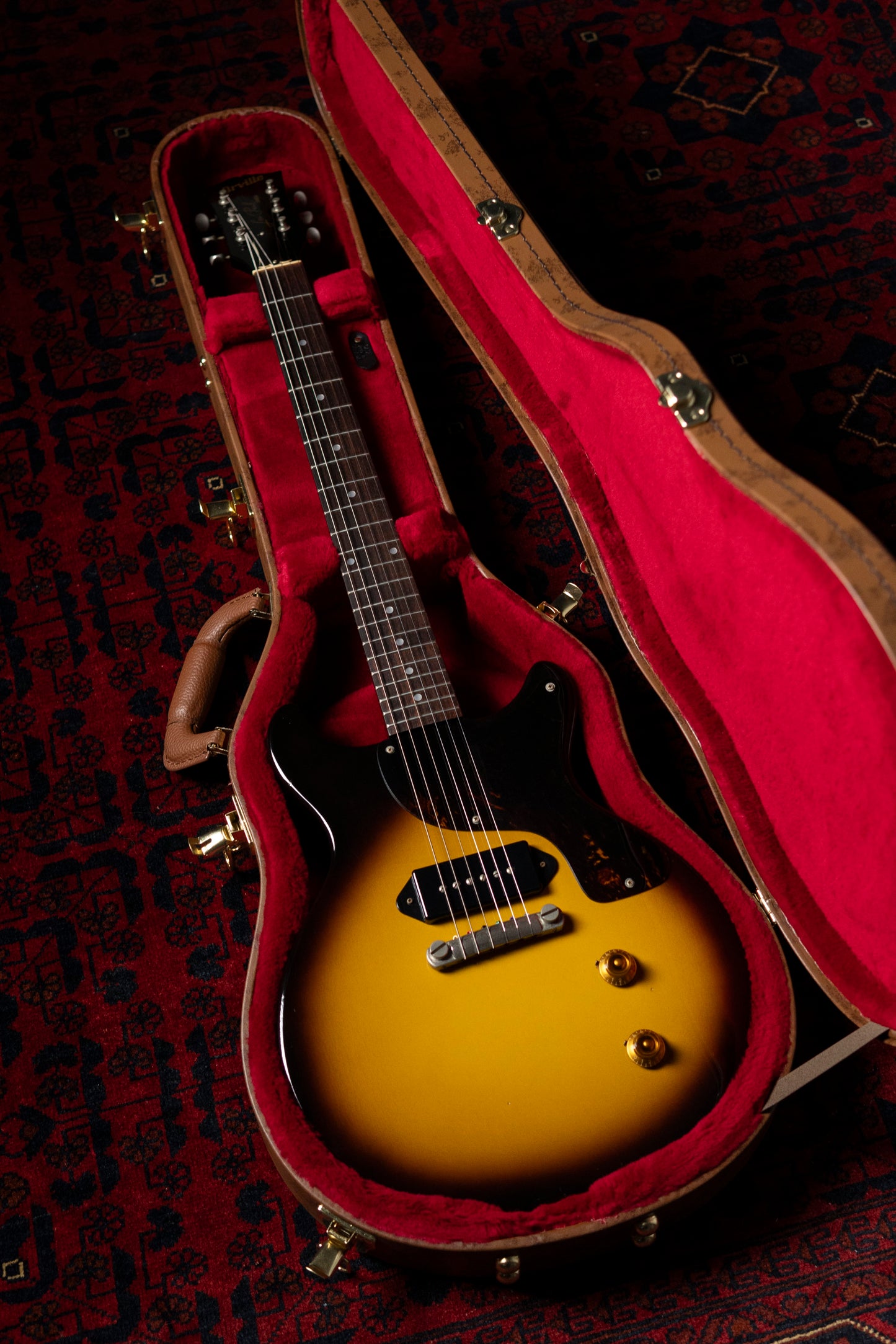 1994 Orville Les Paul Junior Double Cut, 6.7lbs, Tobacco Sunburst, P90, LPJ-D65