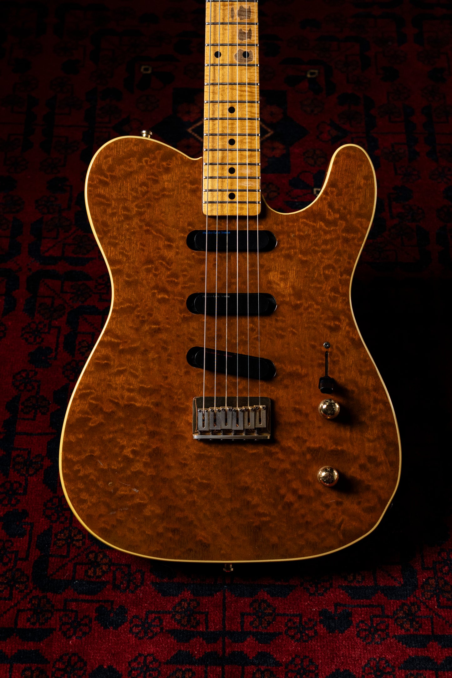 1992 Fender TLG-110LS Custom Edition Telecaster, 10th Anniversary, Burled Mahogany, Lace Sensor