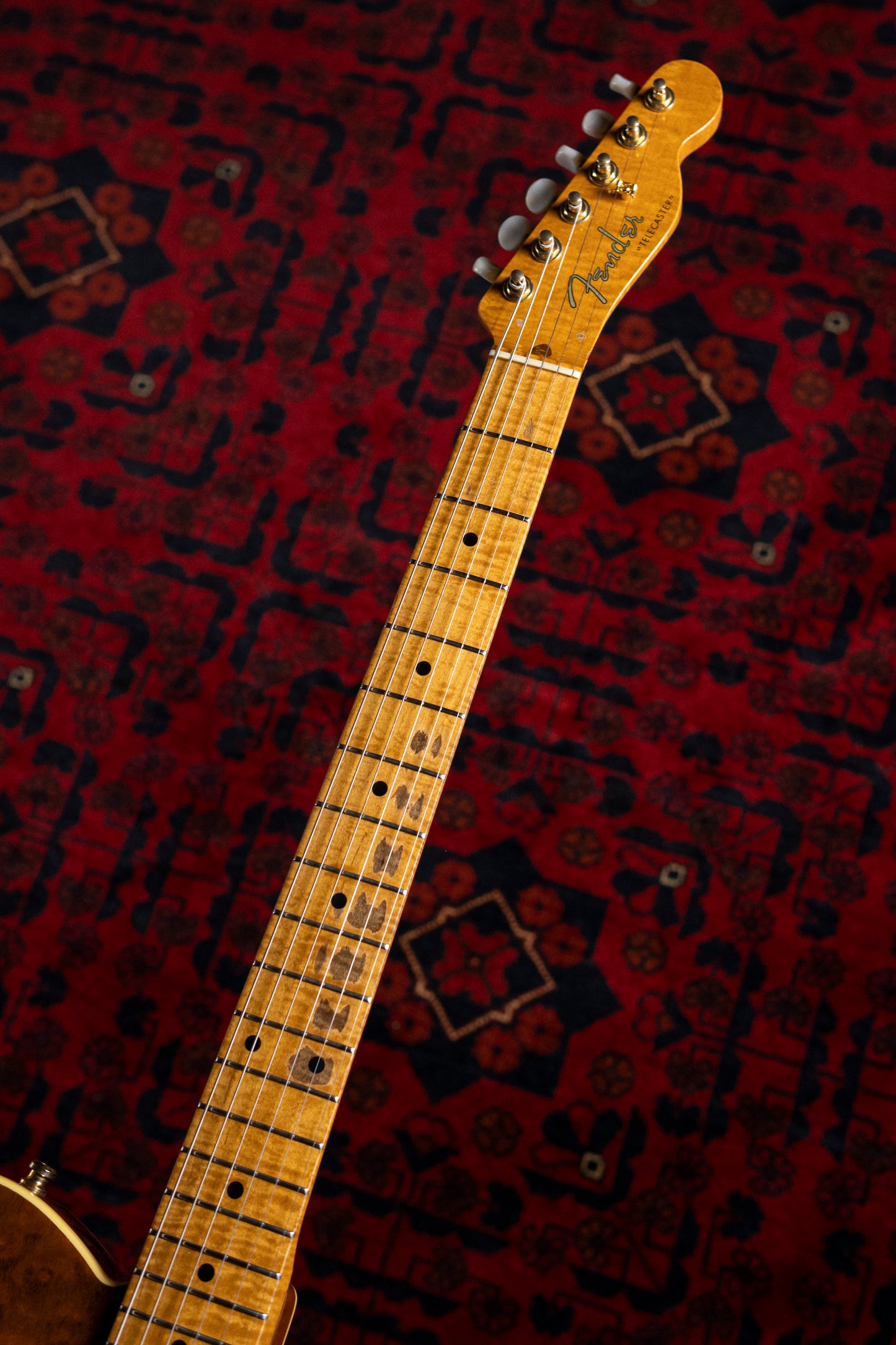1992 Fender TLG-110LS Custom Edition Telecaster, 10th Anniversary, Burled Mahogany, Lace Sensor
