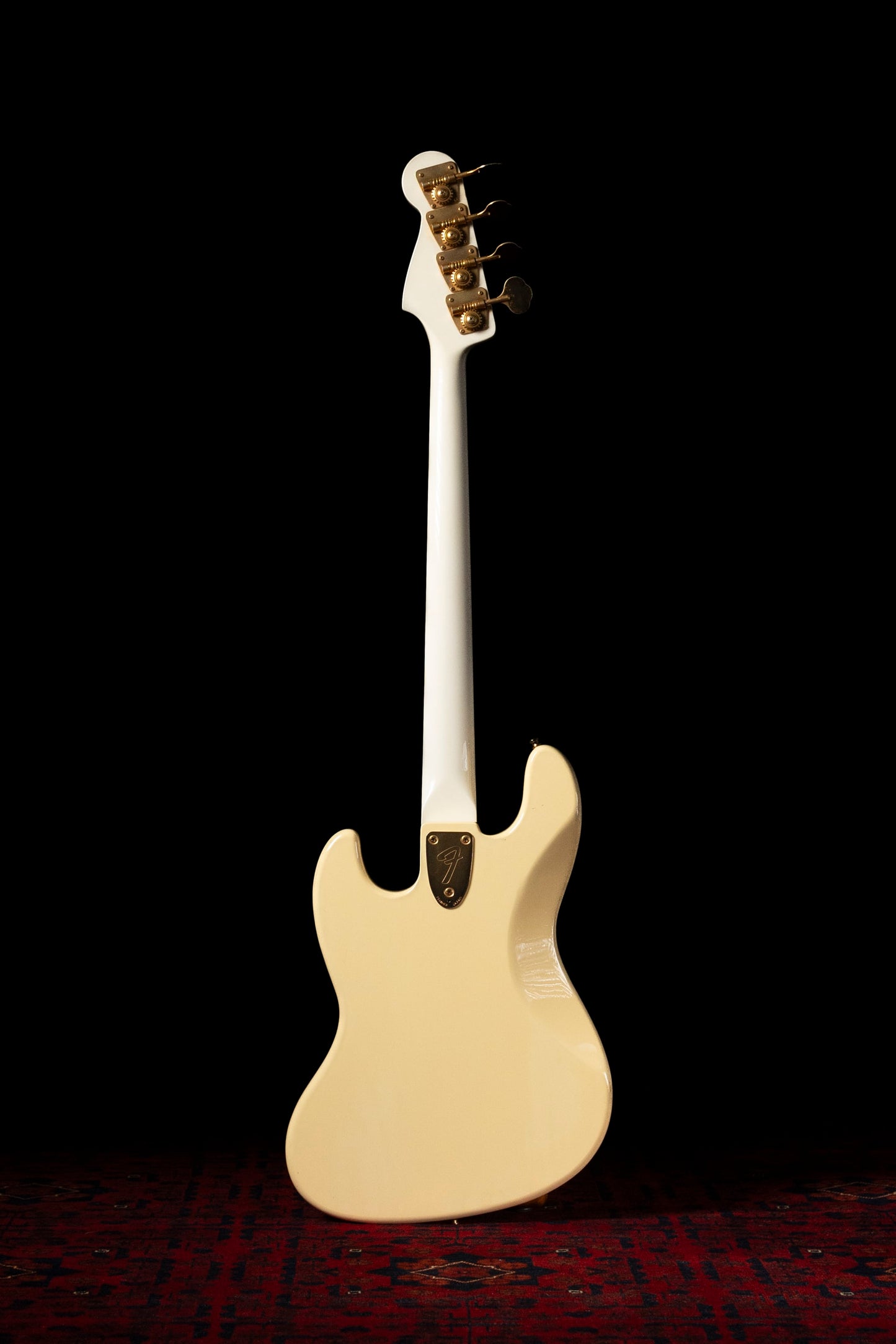 1989 Fender "Order Made" JB75-900 Jazz Bass, Gold Hardware, Fully Painted White