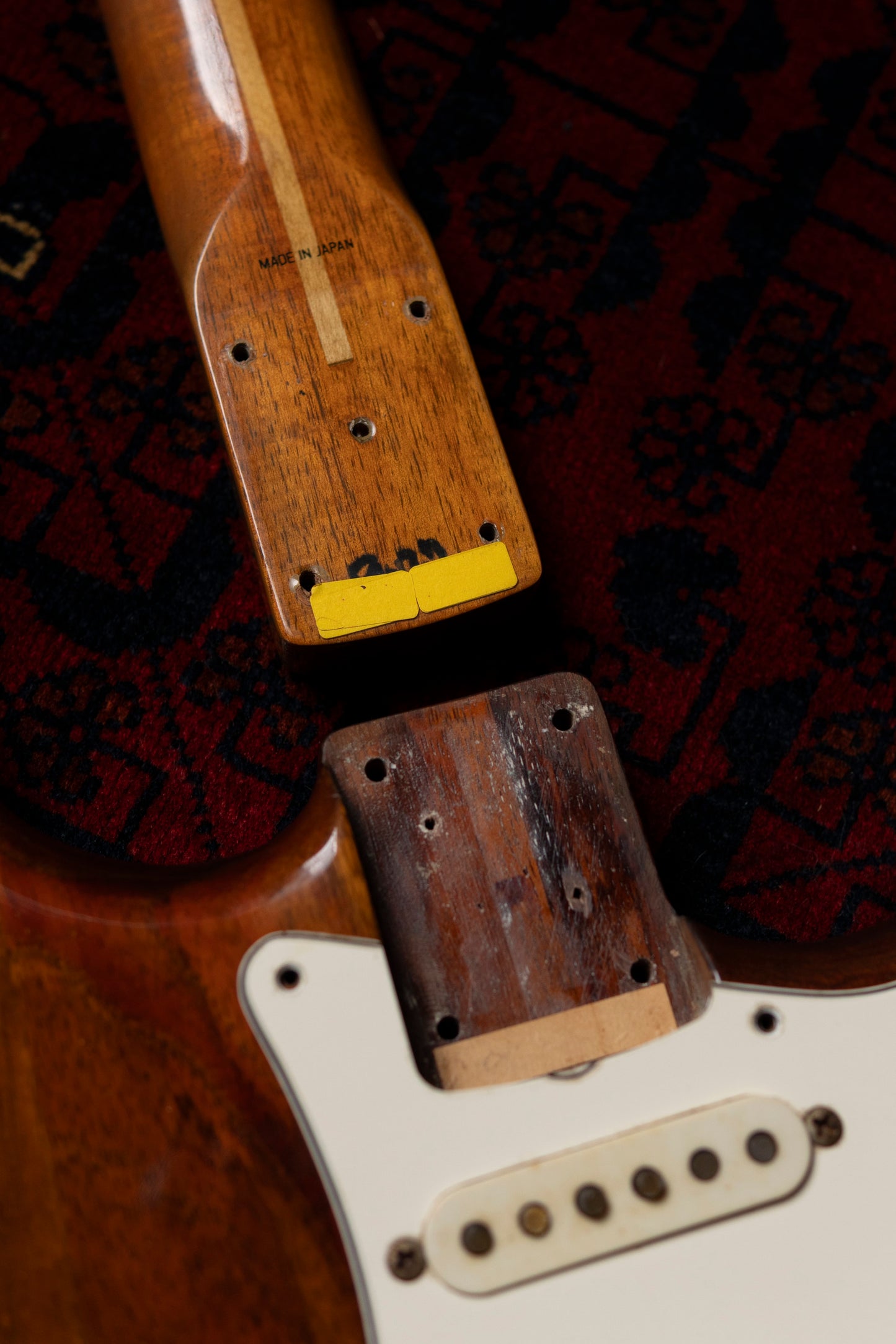 1983 Fender "JV" ST57-115 '57 Stratocaster, Mahogany Neck & Koa Body, USA Fullerton Pickups