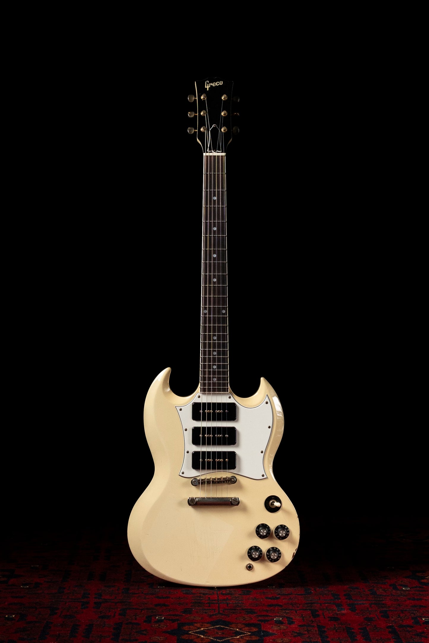 1990 Greco SS-85S SG Special/Custom, P90, 6.5lbs, Gold Hardware, The Street Sliders, Ranmaru, Gibson USA Case