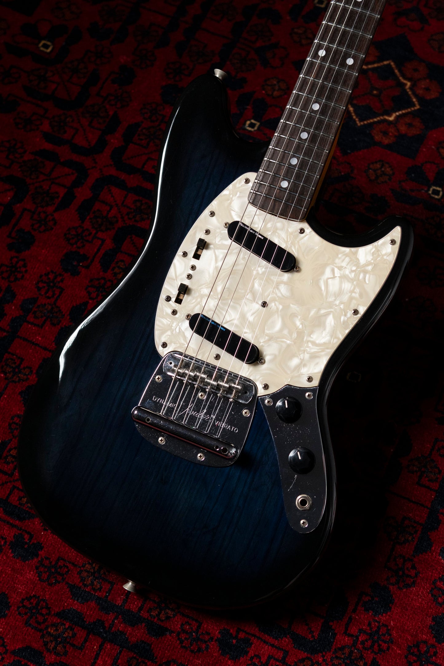 1994 Fender MG69-120, Yamano Order, Blueberry Sunburst, Matching Headstock, Lace Sensor