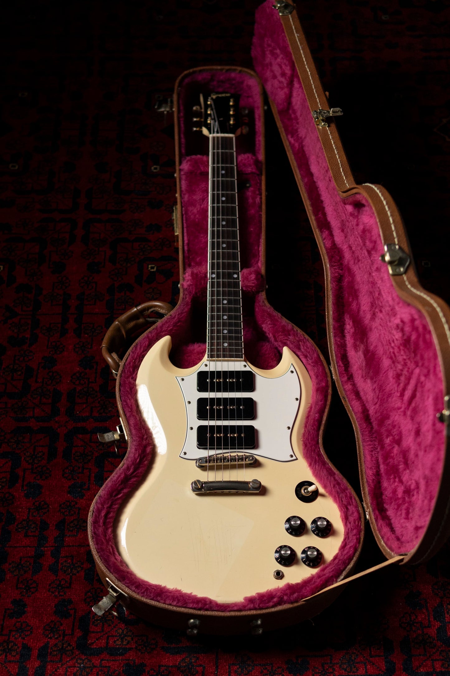 1990 Greco SS-85S SG Special/Custom, P90, 6.5lbs, Gold Hardware, The Street Sliders, Ranmaru, Gibson USA Case