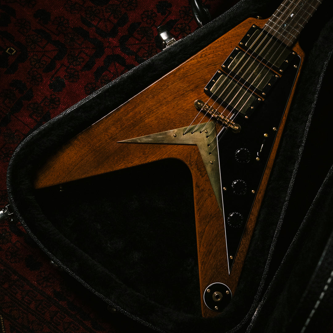 2019 Combat 57FV, 24" Scale, 3x Bareknuckle Mule, 97% scale body, Mahogany, Custom Order, Gibson '57 Flying V replica