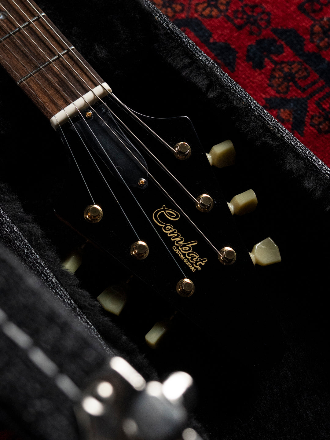 2019 Combat 57FV, 24" Scale, 3x Bareknuckle Mule, 97% scale body, Mahogany, Custom Order, Gibson '57 Flying V replica