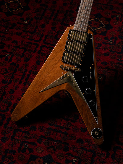 2019 Combat 57FV, 24" Scale, 3x Bareknuckle Mule, 97% scale body, Mahogany, Custom Order, Gibson '57 Flying V replica