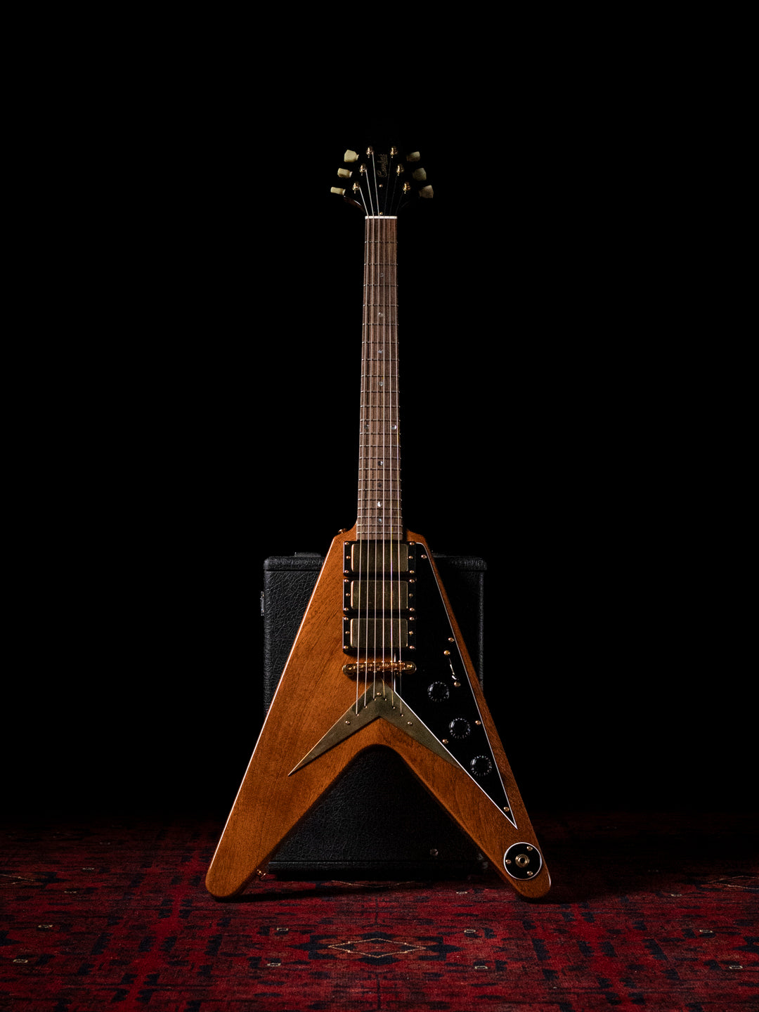 2019 Combat 57FV, 24" Scale, 3x Bareknuckle Mule, 97% scale body, Mahogany, Custom Order, Gibson '57 Flying V replica