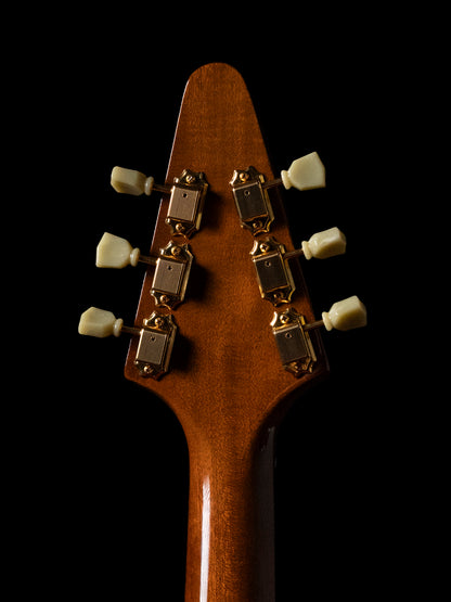 2019 Combat 57FV, 24" Scale, 3x Bareknuckle Mule, 97% scale body, Mahogany, Custom Order, Gibson '57 Flying V replica