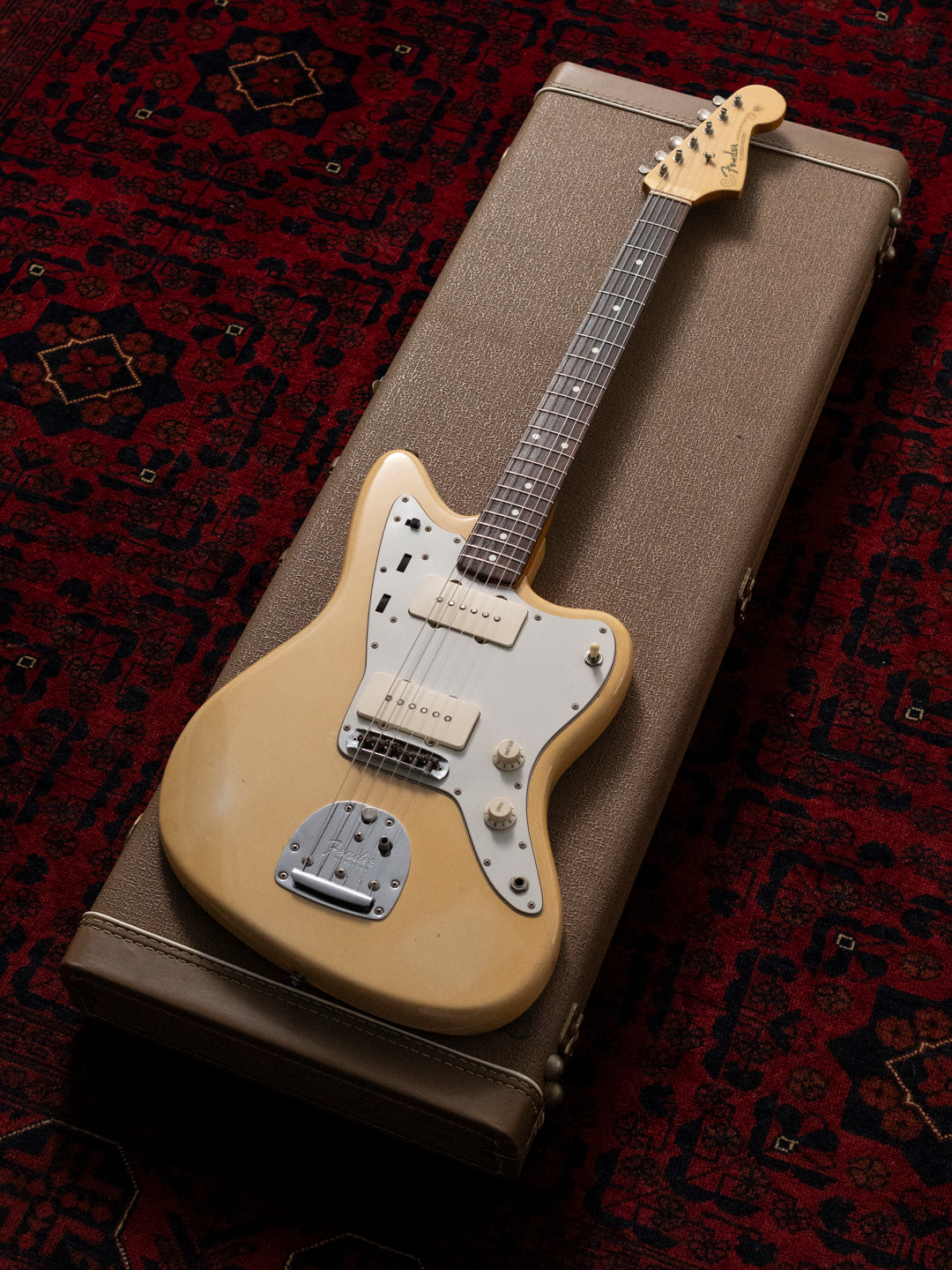 2000 Yamano Fender American Vintage '62 Jazzmaster, Matching Headstock, 100% original, Japan Exclusive, Shell Pink, OHSC, AVRI