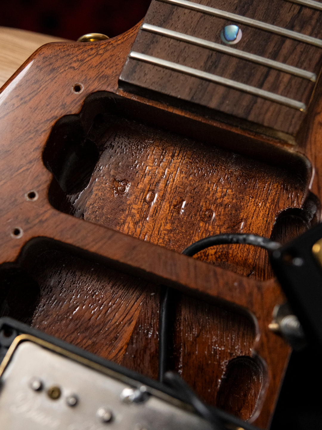 2019 Combat 57FV, 24" Scale, 3x Bareknuckle Mule, 97% scale body, Mahogany, Custom Order, Gibson '57 Flying V replica