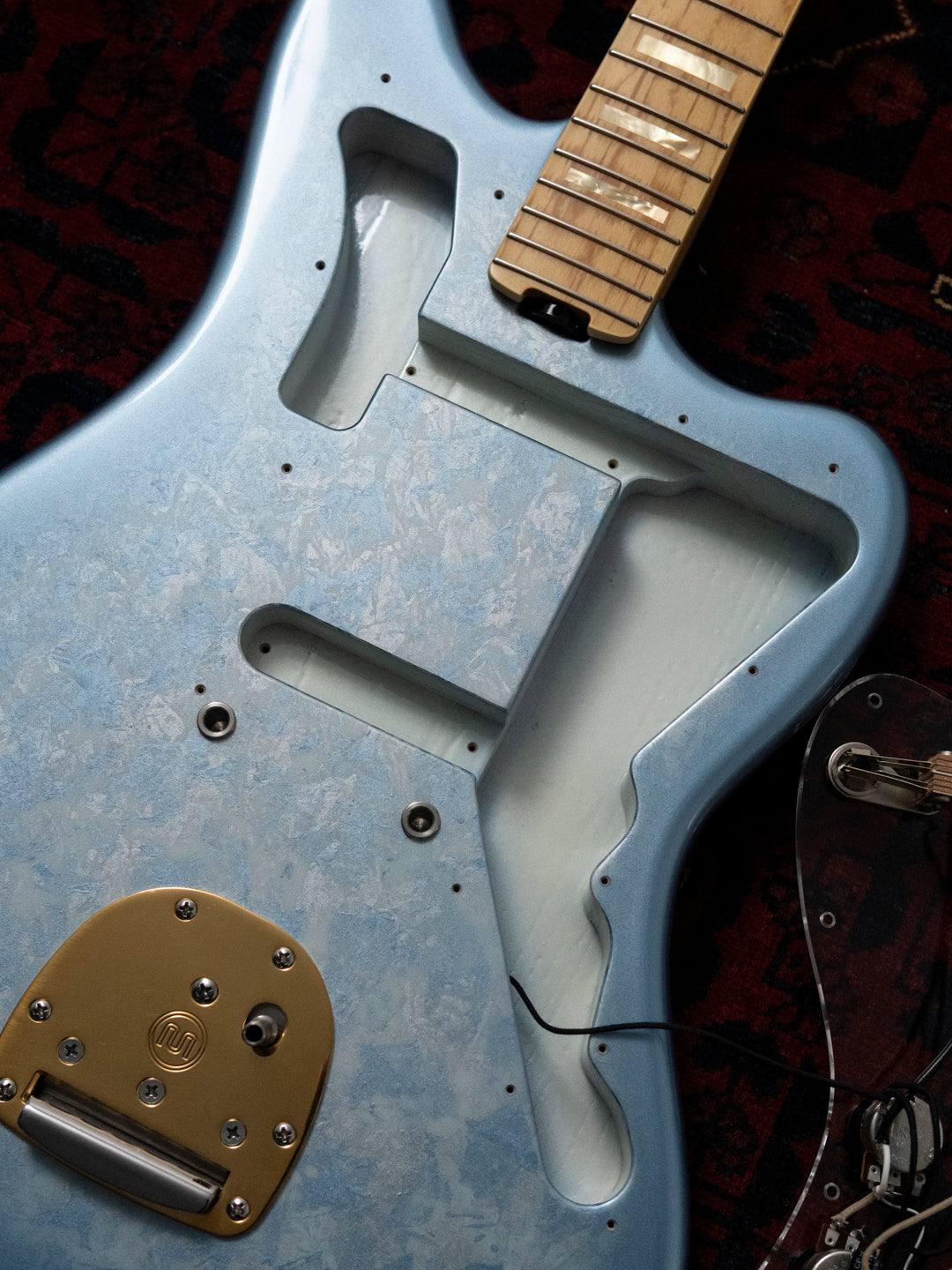 2020 Navigator 25.5" Scale Jaguar, ESP Custom Shop, Gold Mastery, Blocks & Binding, Maple Fretboard, Swamp Ash, Seymour Duncan Antiquity, N-JM, N-JG