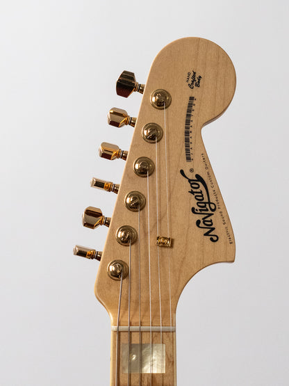 2020 Navigator 25.5" Scale Jaguar, ESP Custom Shop, Gold Mastery, Blocks & Binding, Maple Fretboard, Swamp Ash, Seymour Duncan Antiquity, N-JM, N-JG