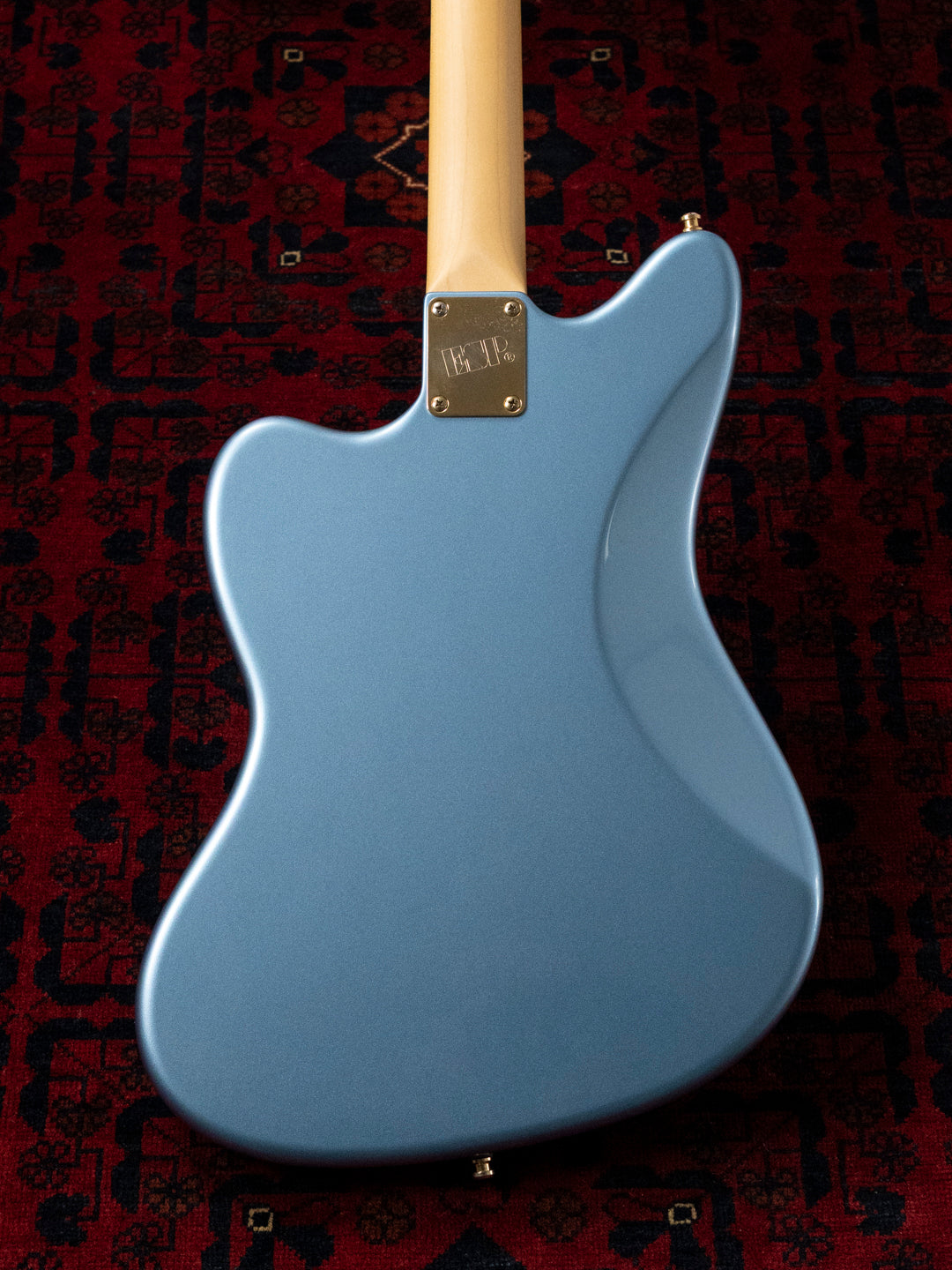 2020 Navigator 25.5" Scale Jaguar, ESP Custom Shop, Gold Mastery, Blocks & Binding, Maple Fretboard, Swamp Ash, Seymour Duncan Antiquity, N-JM, N-JG