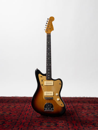 1996 Fender Order HJM-59/JM66-EX ALG, Lacquer Refinish, Non Catalog Ikebe, Gold Anodized Aluminum Pickguard, 1959 Jazzmaster, FujiGen