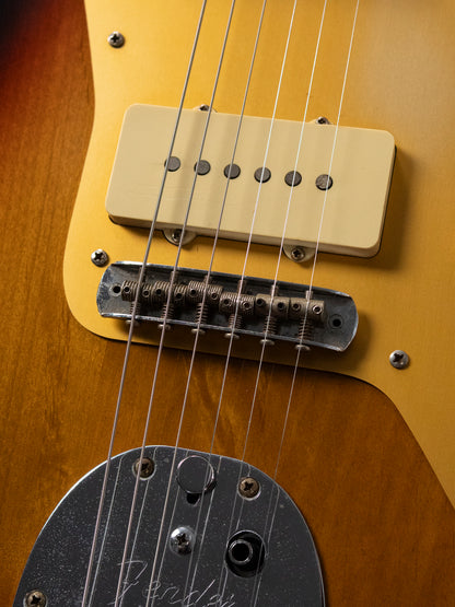 1996 Fender Order HJM-59/JM66-EX ALG, Lacquer Refinish, Non Catalog Ikebe, Gold Anodized Aluminum Pickguard, 1959 Jazzmaster, FujiGen