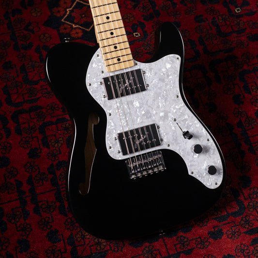 2016 Made in Japan Exclusive Series FSR Classic 70's Telecaster Thinline, Traditional, Black, 7lbs, Ash