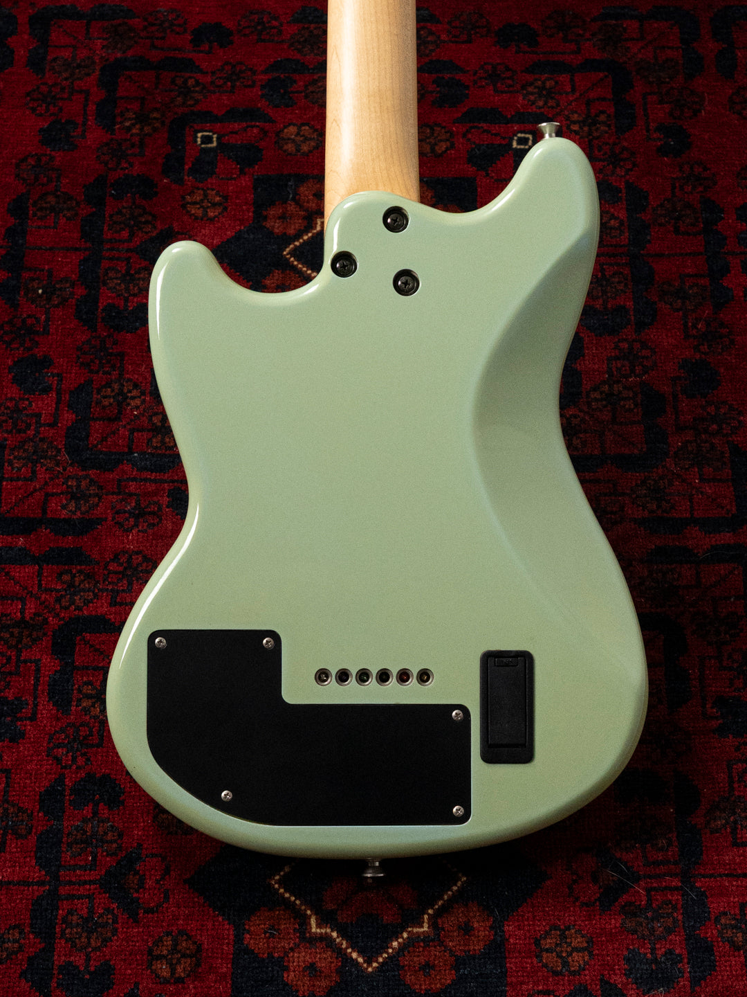 1990's FujiGen Fox xmasguitarcompany MG-1, 24" scale, Built-in Amp, Speaker, Tremelo Effect, Sonic Blue