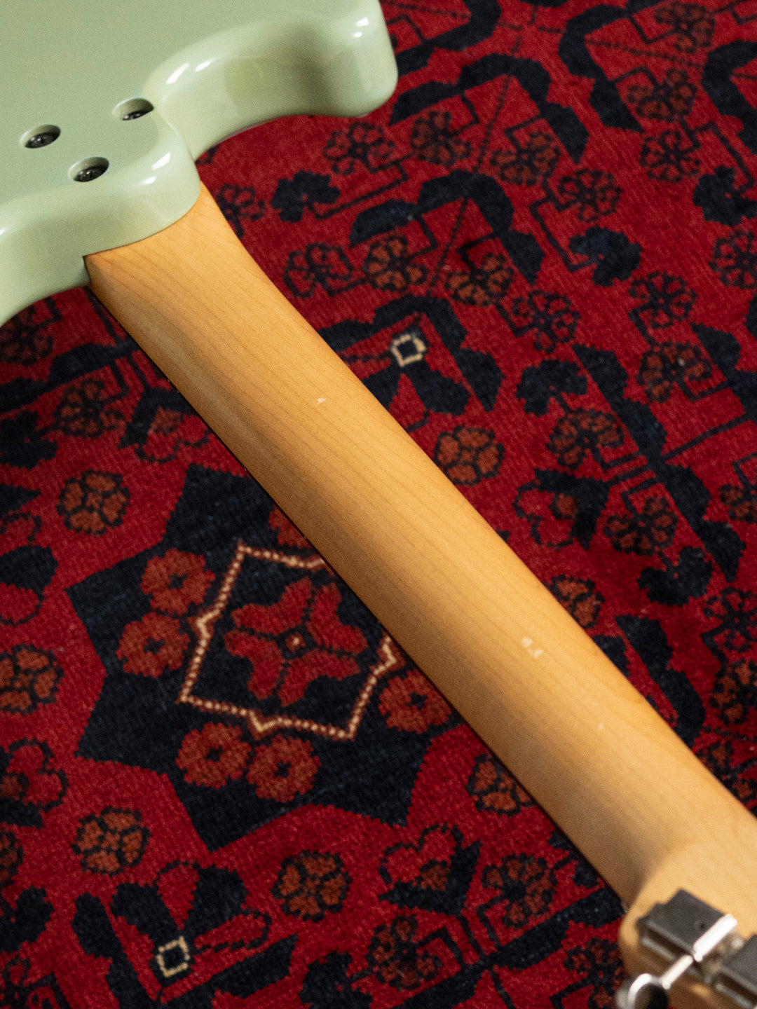 1990's FujiGen Fox xmasguitarcompany MG-1, 24" scale, Built-in Amp, Speaker, Tremelo Effect, Sonic Blue