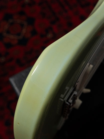 1990's FujiGen Fox xmasguitarcompany MG-1, 24" scale, Built-in Amp, Speaker, Tremelo Effect, Sonic Blue