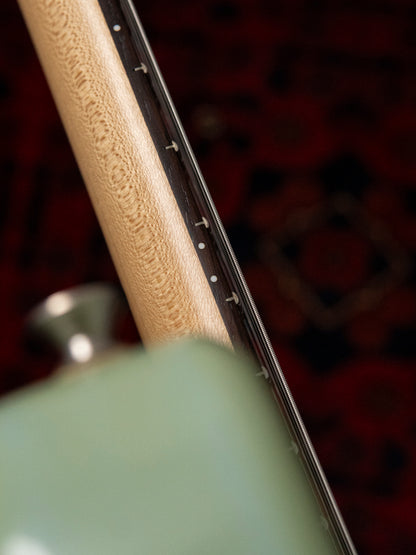 1990's FujiGen Fox xmasguitarcompany MG-1, 24" scale, Built-in Amp, Speaker, Tremelo Effect, Sonic Blue